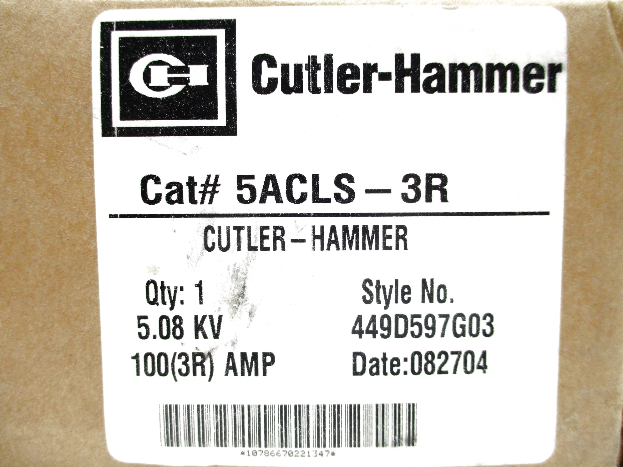 CUTLER HAMMER 5ACLS-3R NSFS