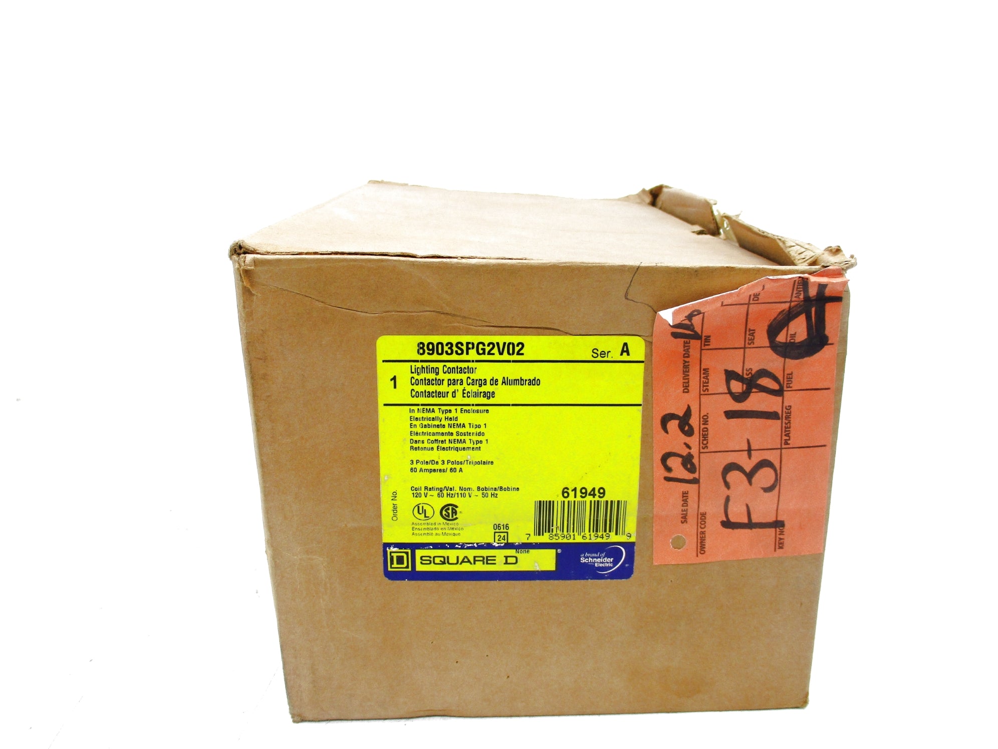 SQUARE D 8903SPG2V02 SER. A 120V NSMP