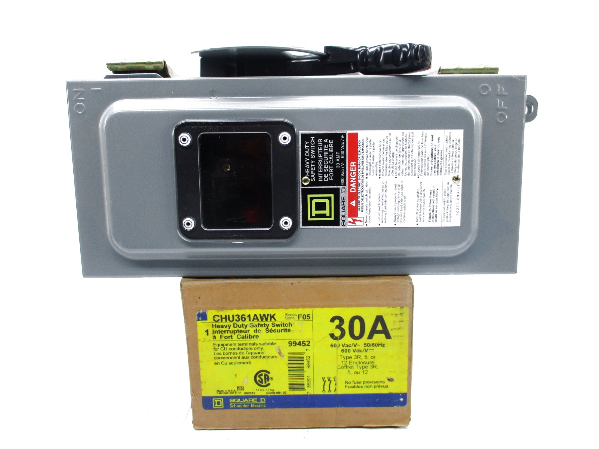 SQUARE D CHU361AWK SER. F05 NSMP
