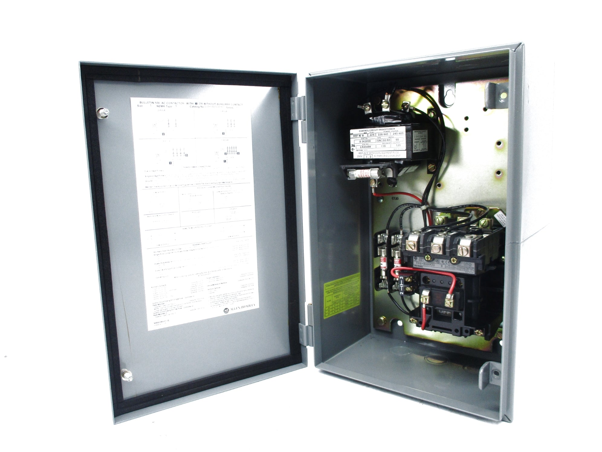 INDUSTRIAL SPARE PART 500-BAB930-6P SER. B 120V (BR/WH) NSMP