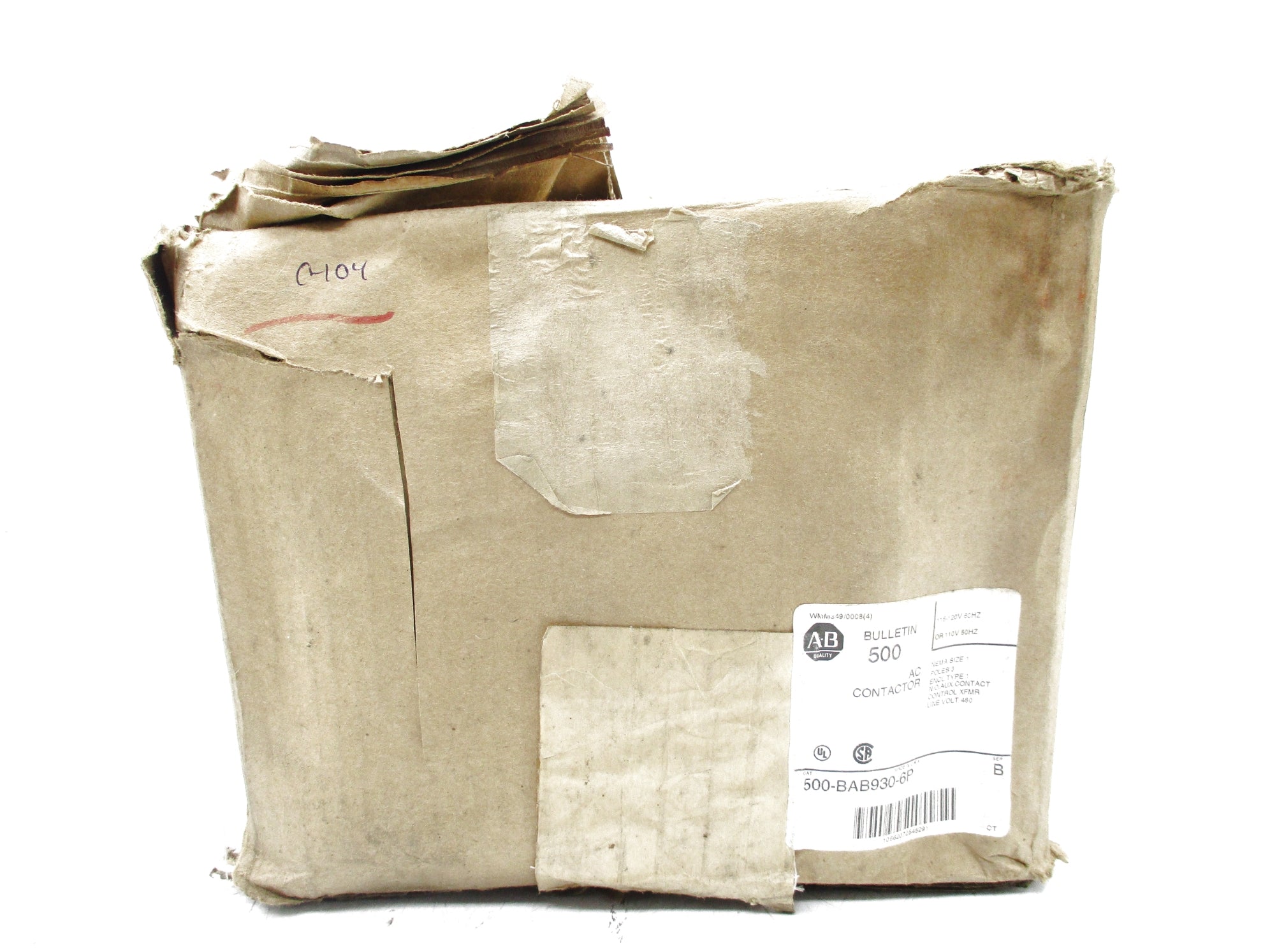 INDUSTRIAL SPARE PART 500-BAB930-6P SER. B 120V (BR/WH) NSMP