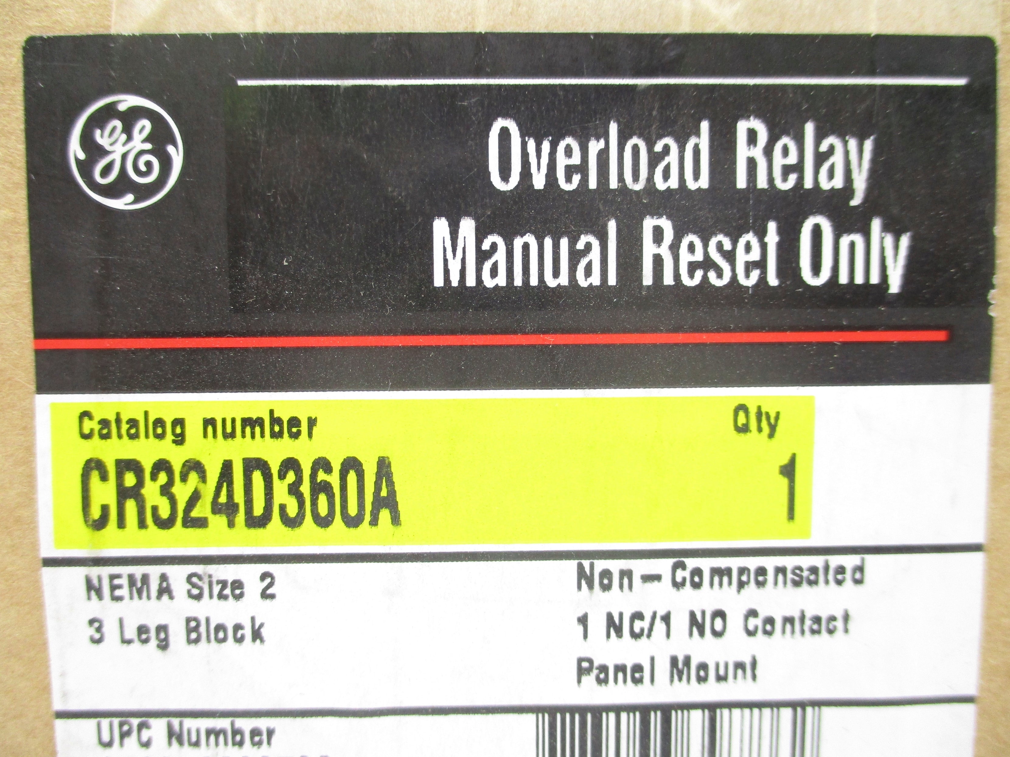 GENERAL ELECTRIC CR324D360A NSFS