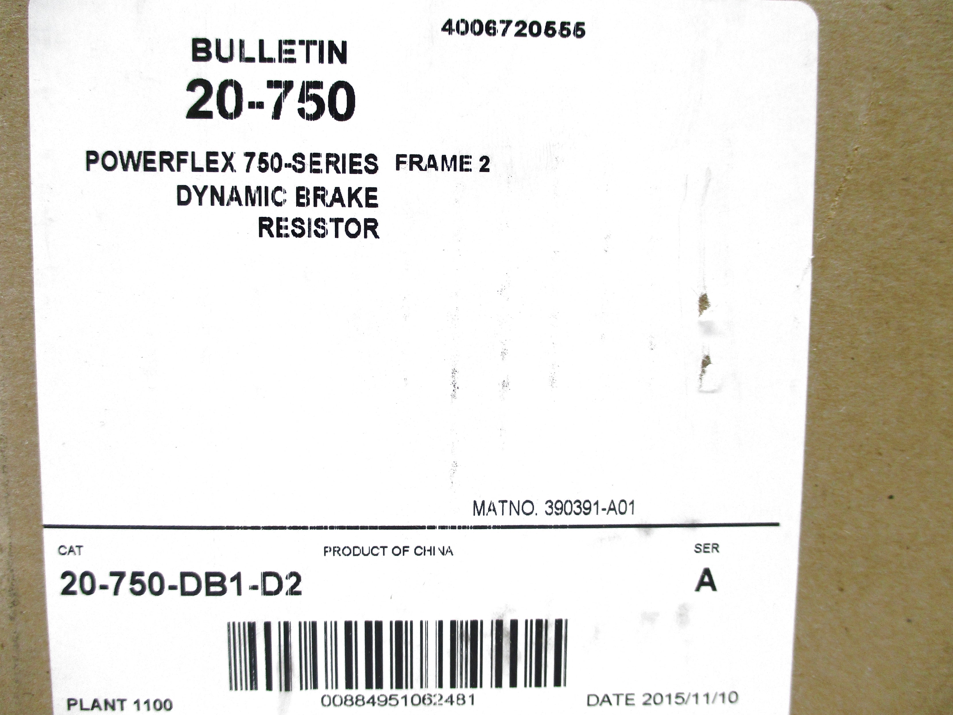 ALLEN BRADLEY 20-750-DB1-D2 SER. A DATE: 2015 NSFS