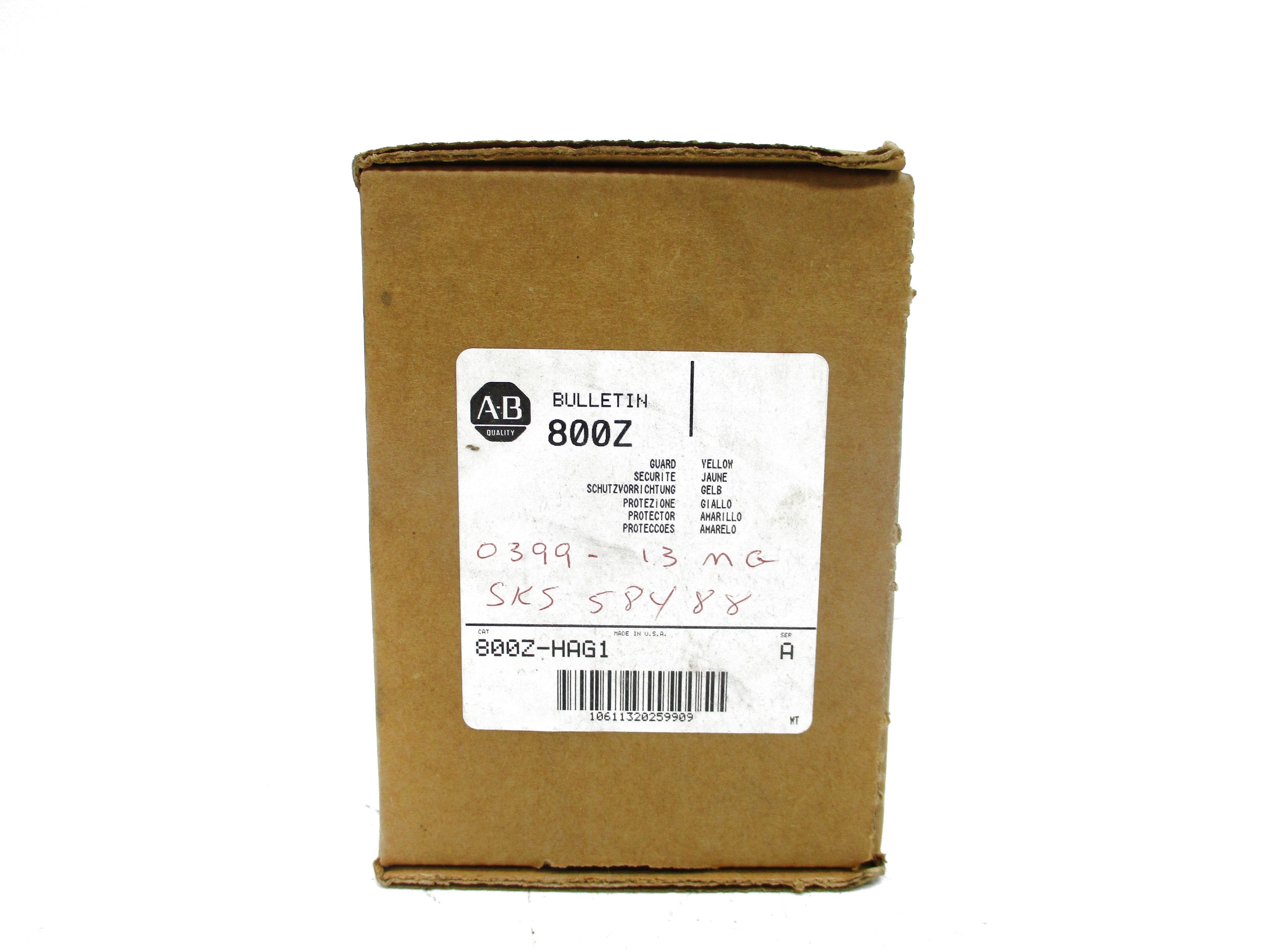 ALLEN BRADLEY 800Z-HAG1 SER. A (BR/WH) NSMP