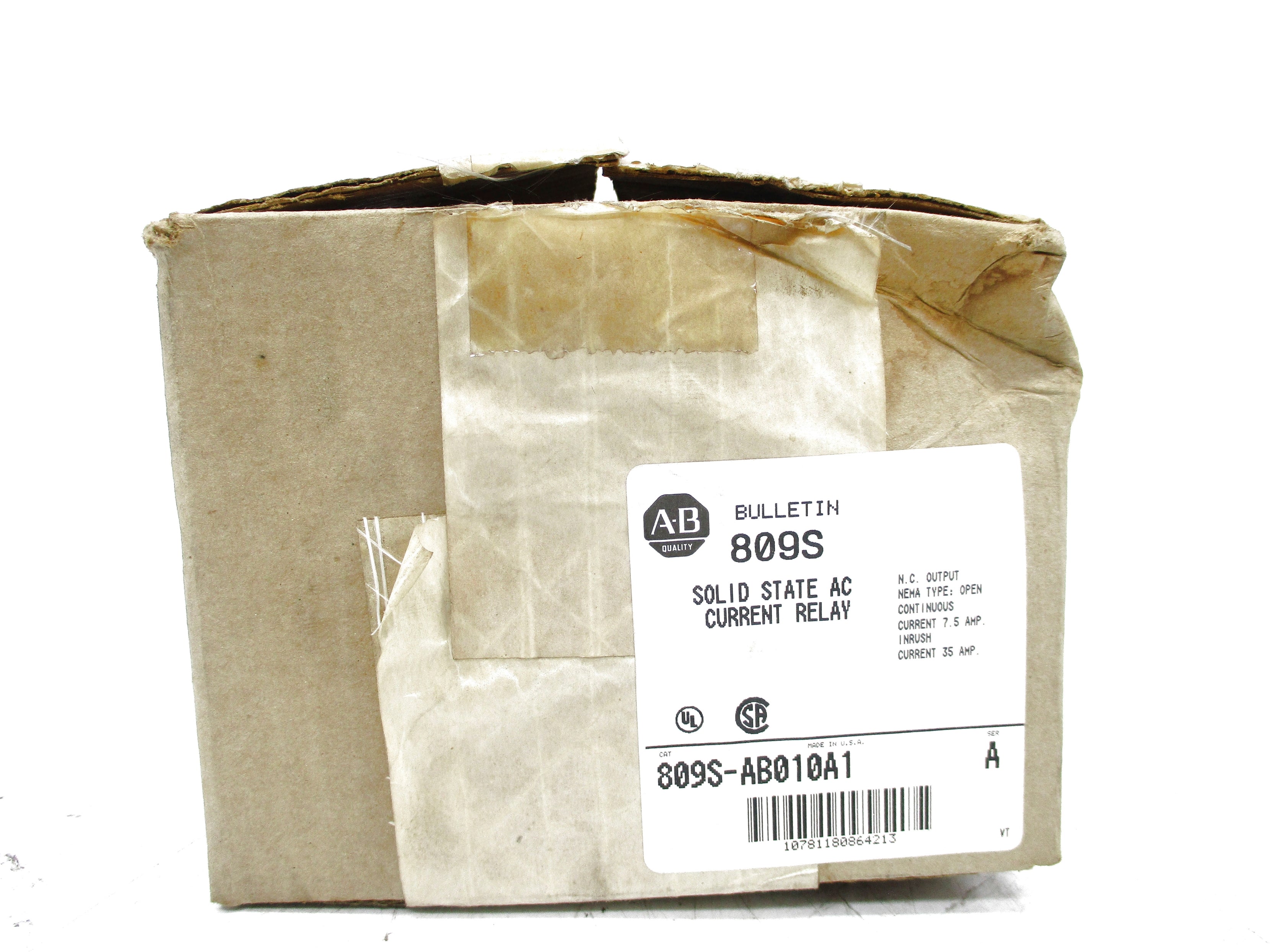 INDUSTRIAL SPARE PART 809S-AB010A1 SER. A 7.5A 120V (BR/WH) NSMP