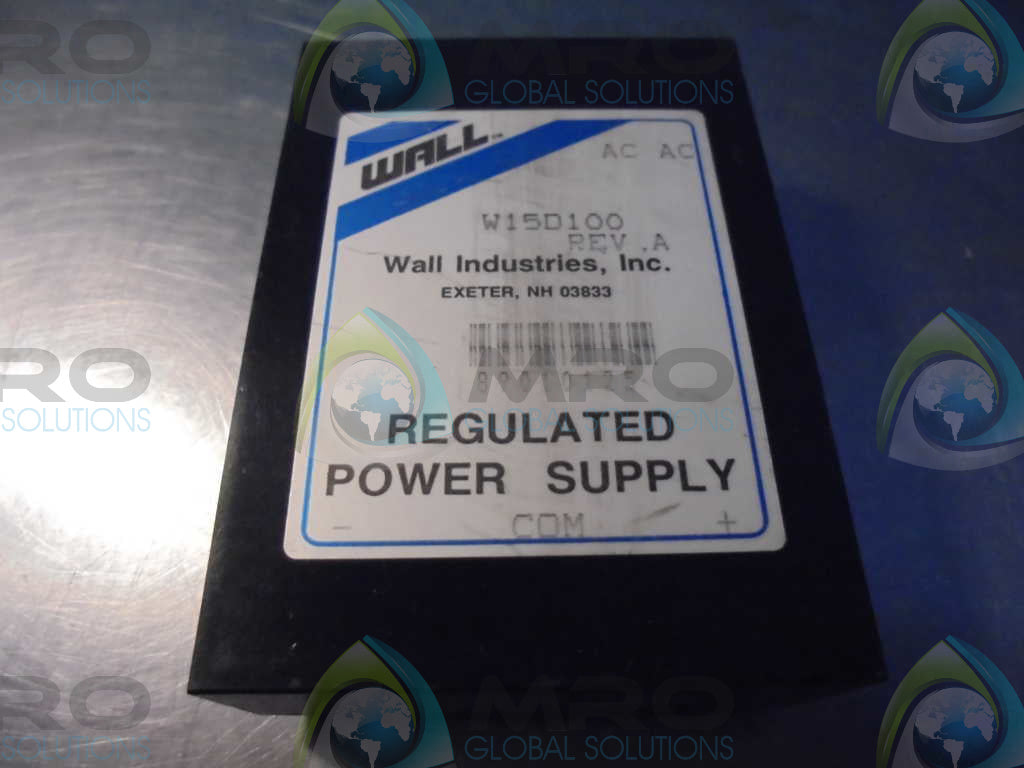 WALL INDUSTRIES, INC. W15D100 REV. (REGULATED POWER SUPPLY) *NEW NO BOX*