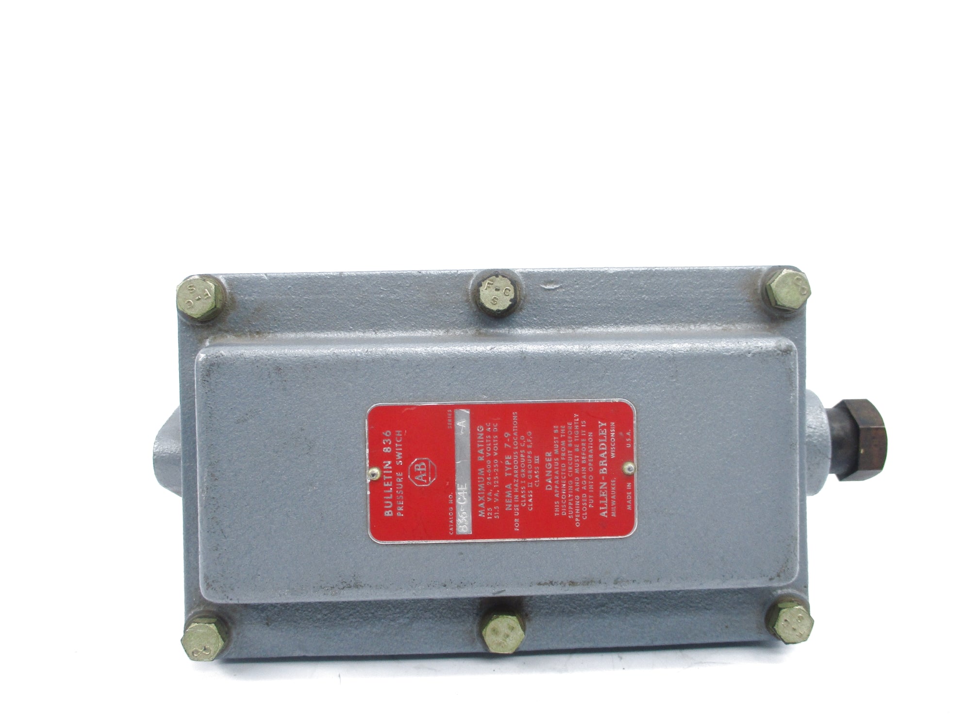 INDUSTRIAL SPARE PART 836-C4E SER. A NSNP