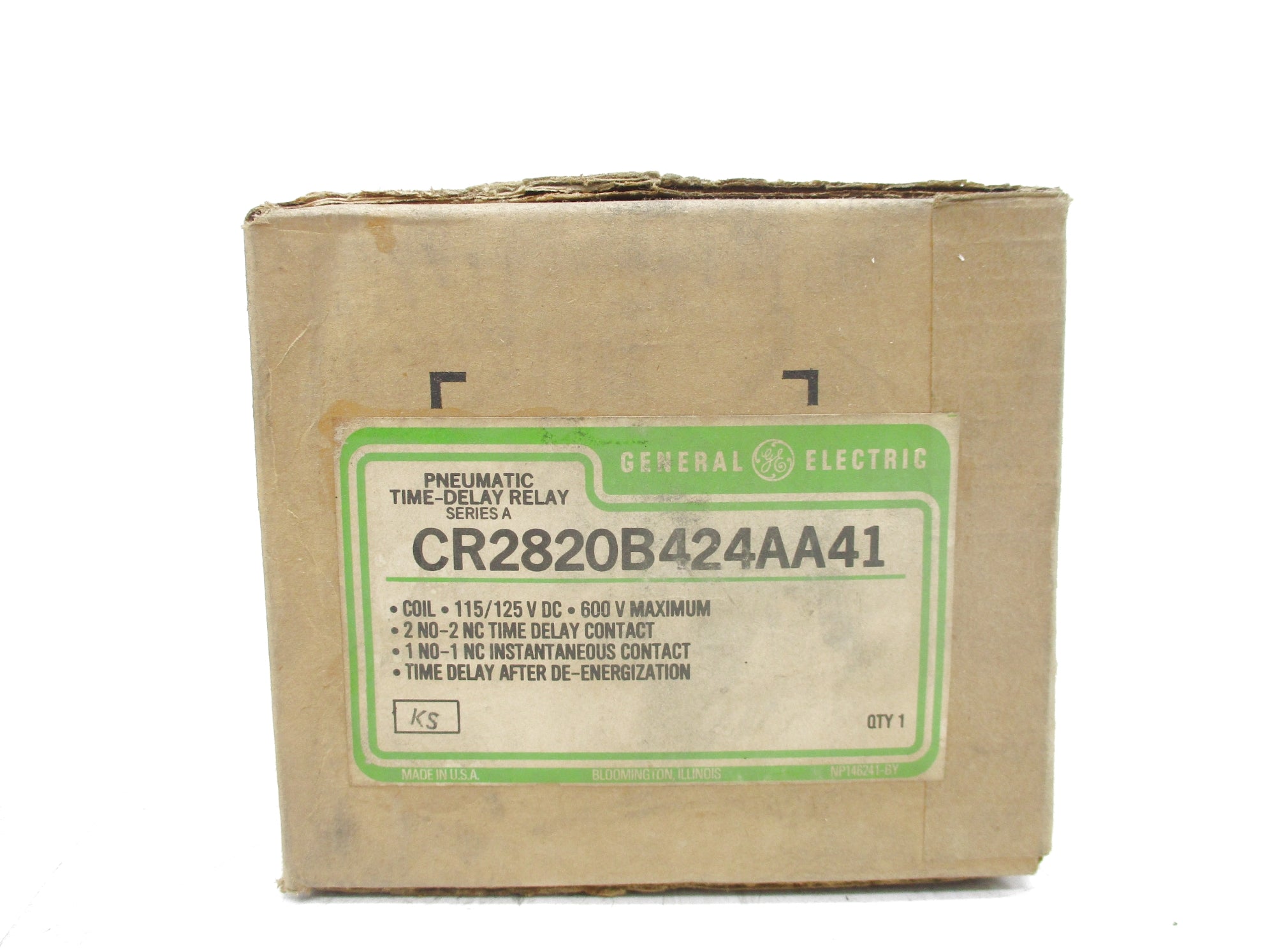 GENERAL ELECTRIC CR2820B424AA41 SER. A 125VDC NSFS