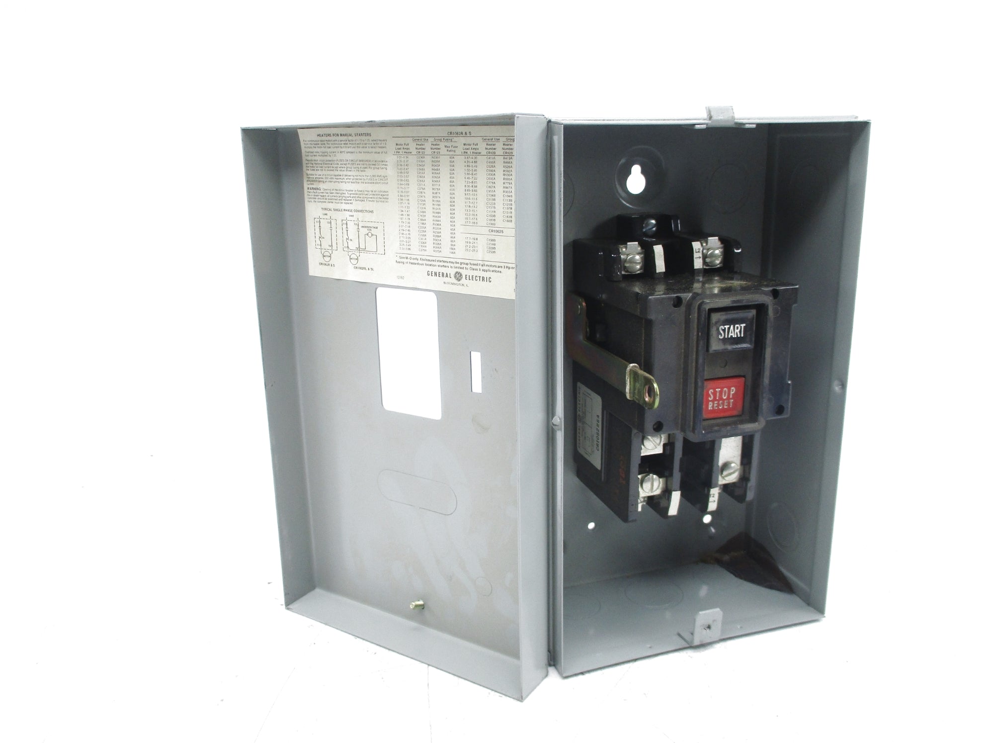 GENERAL ELECTRIC CR1062R6A SER. A NSMP