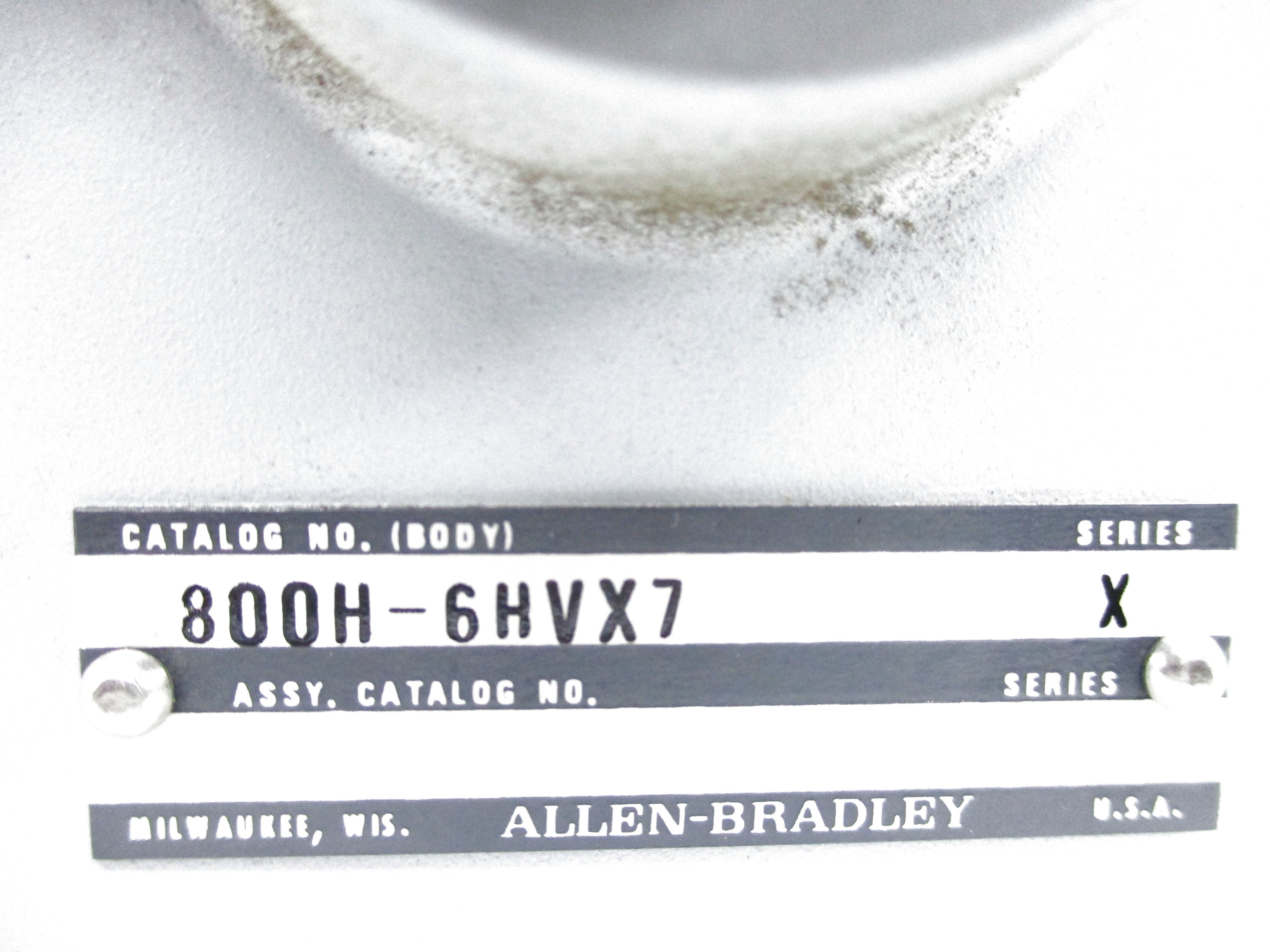 ALLEN BRADLEY 800H-6HVX7 SER. X NSNP