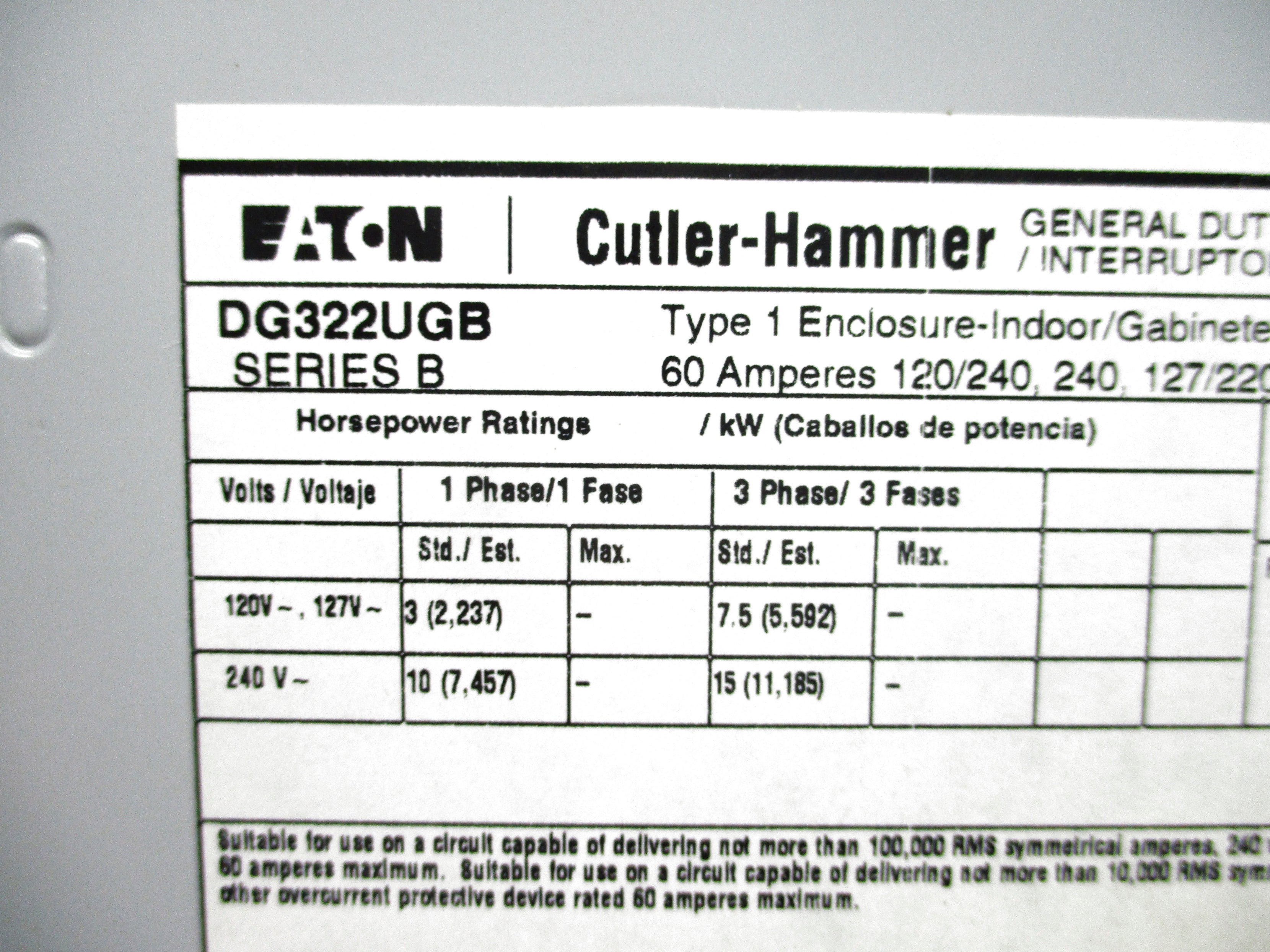 EATON DG322UGB SER. B NSNP