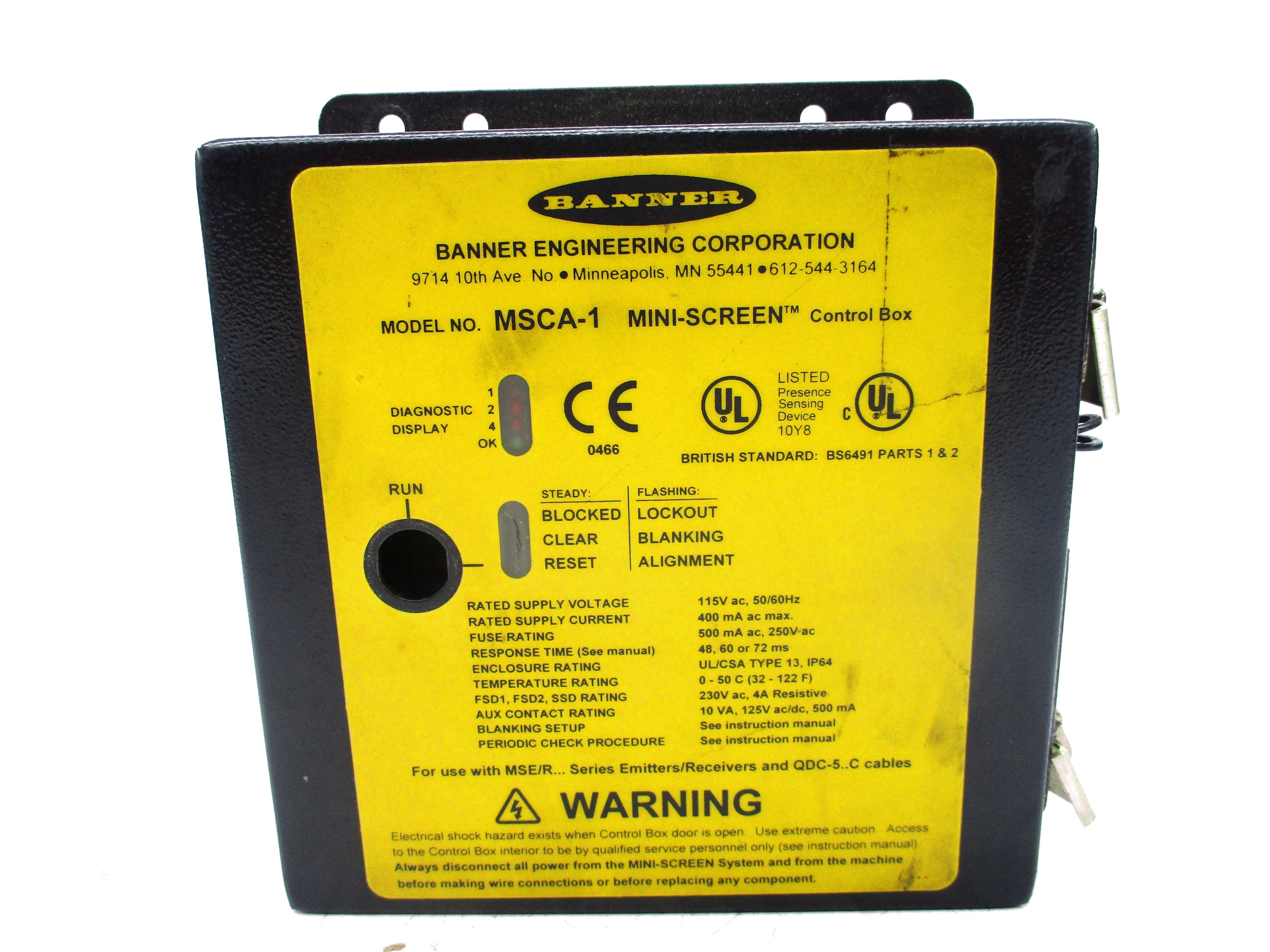 BANNER ENGINEERING MSCA-1 NSNP