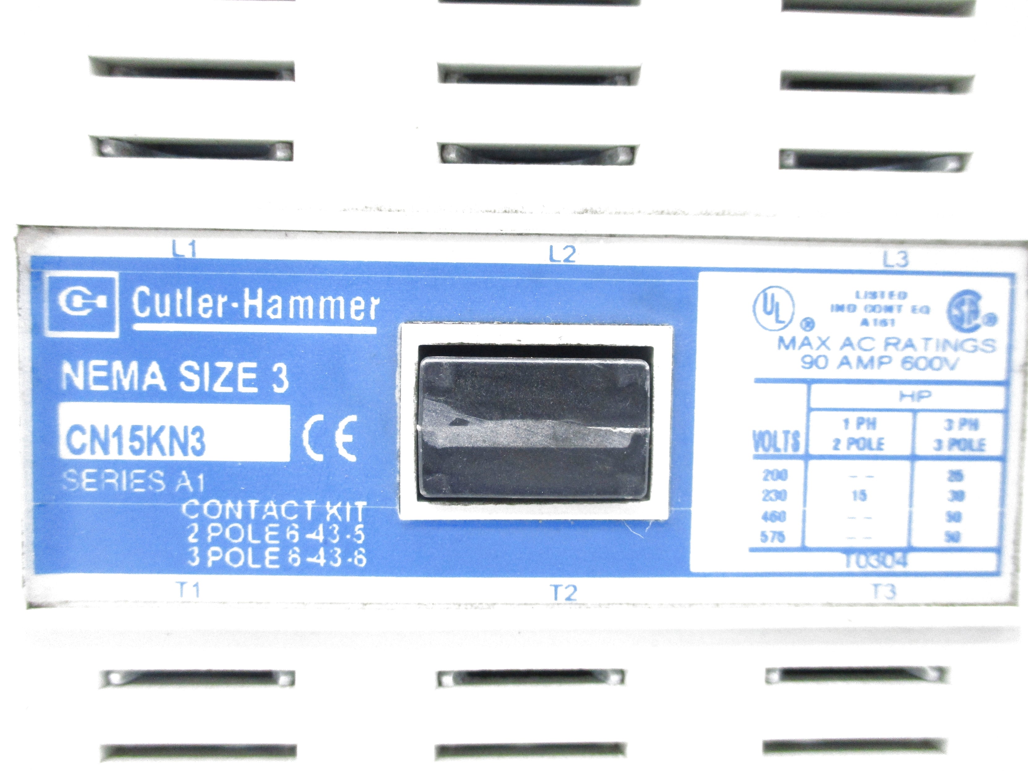 CUTLER HAMMER CN15KN3 SER. A1 120V UNMP