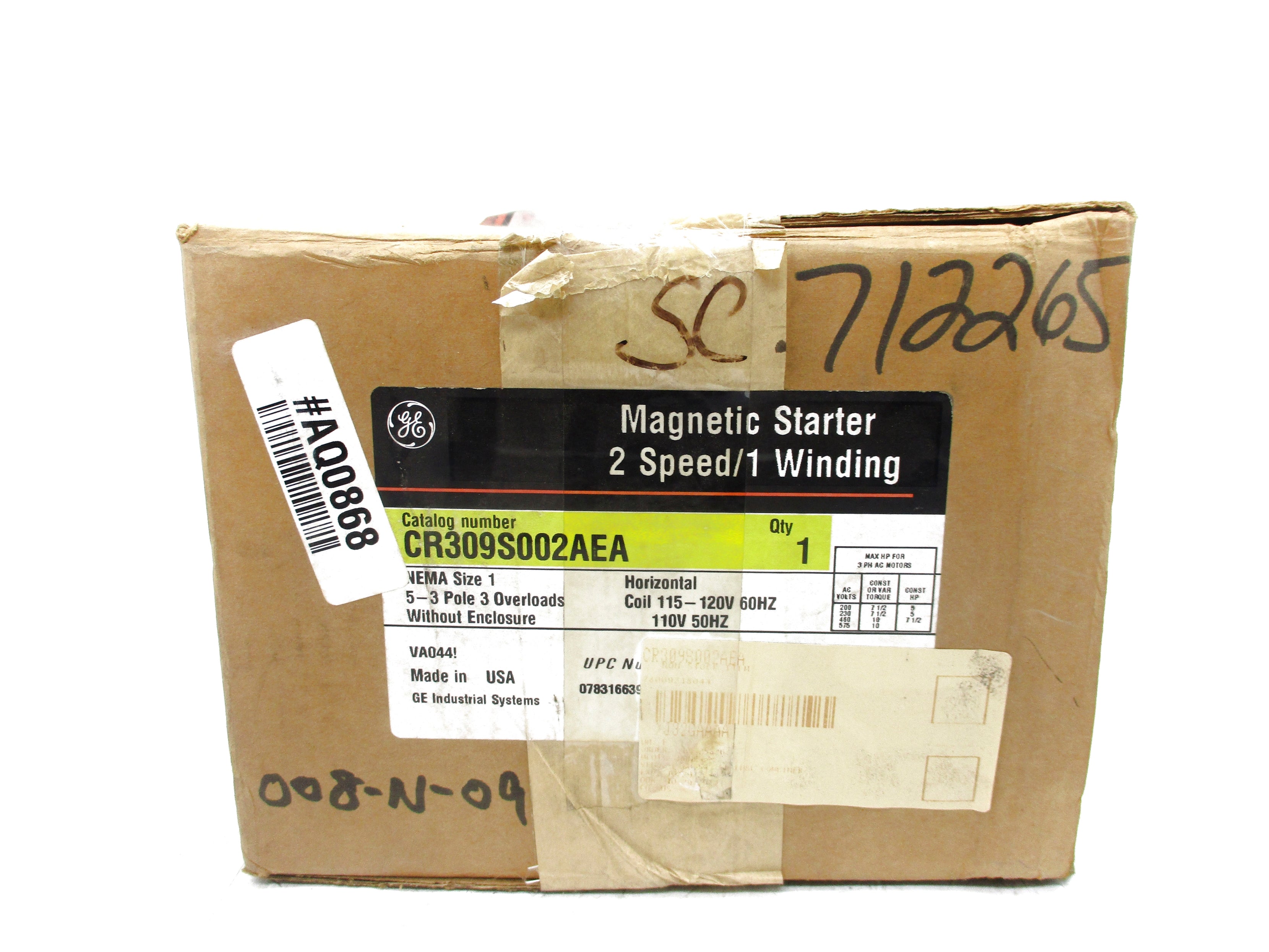 GENERAL ELECTRIC CR309S002AEA NSMP