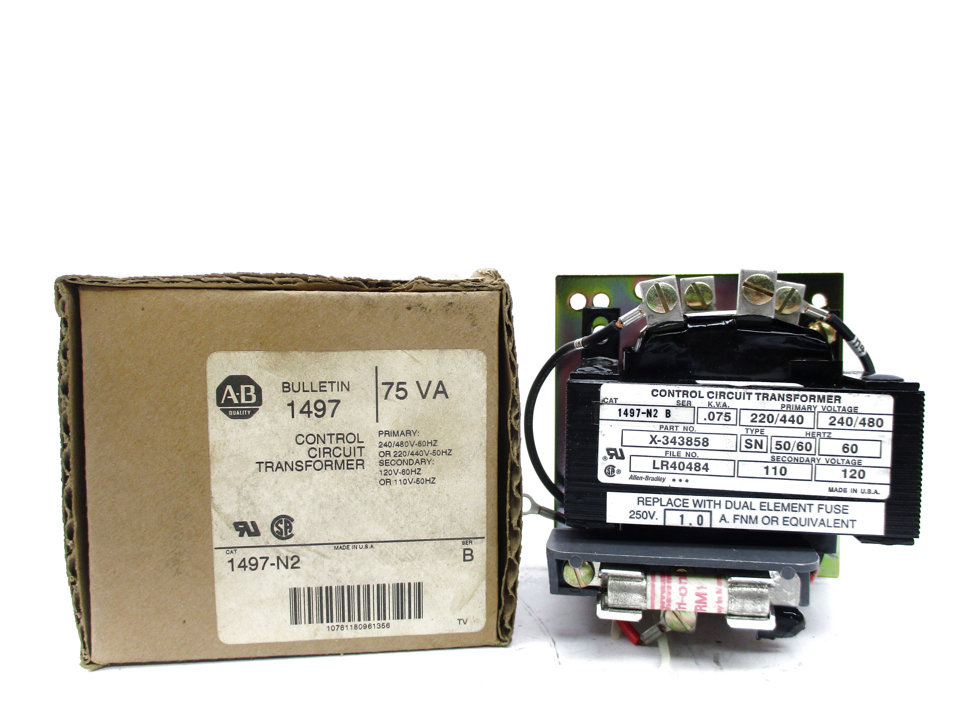 ALLEN BRADLEY 1497-N2 SER. B 240/480V (BR/WH) NSMP