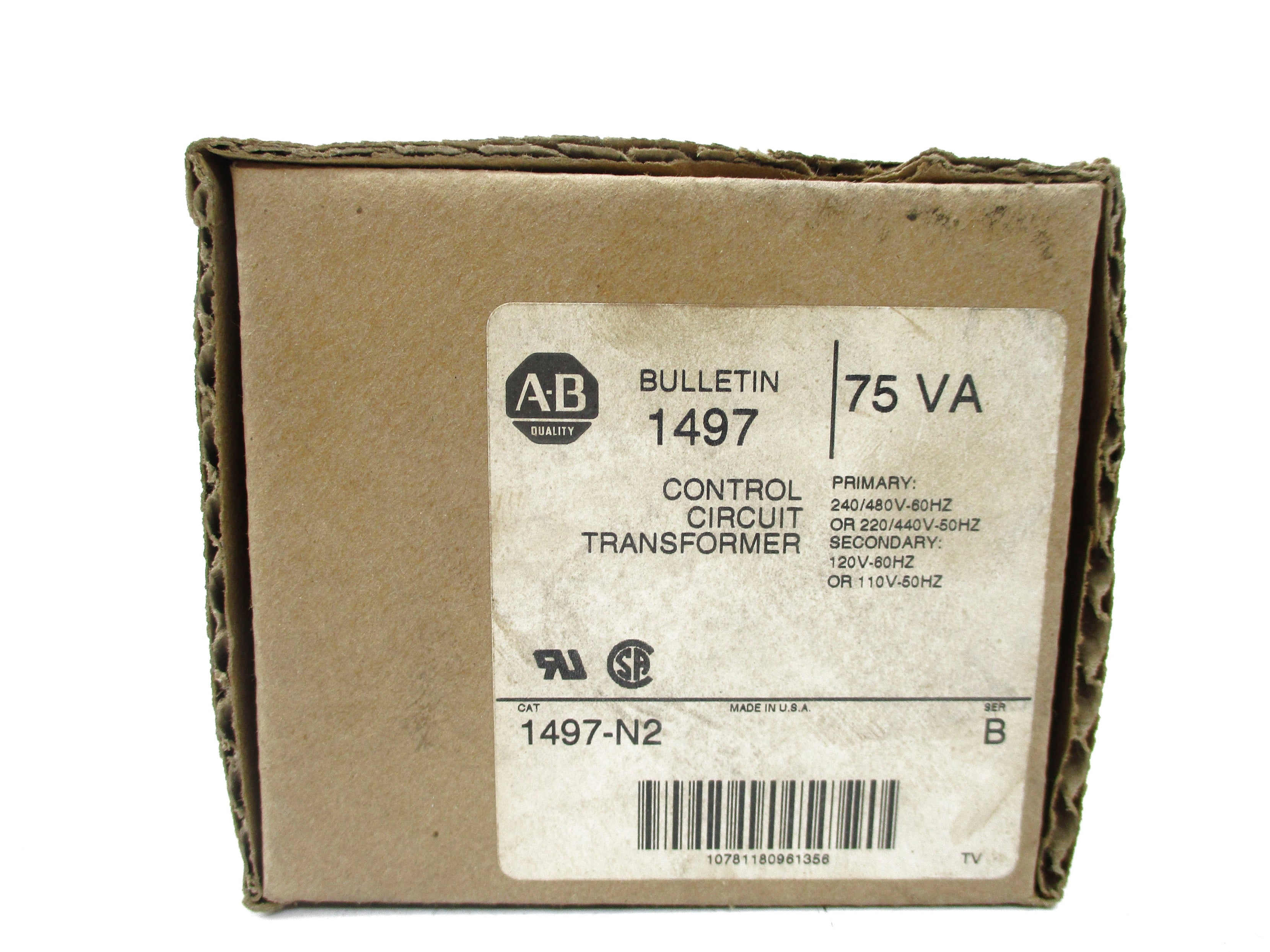 ALLEN BRADLEY 1497-N2 SER. B 240/480V (BR/WH) NSMP