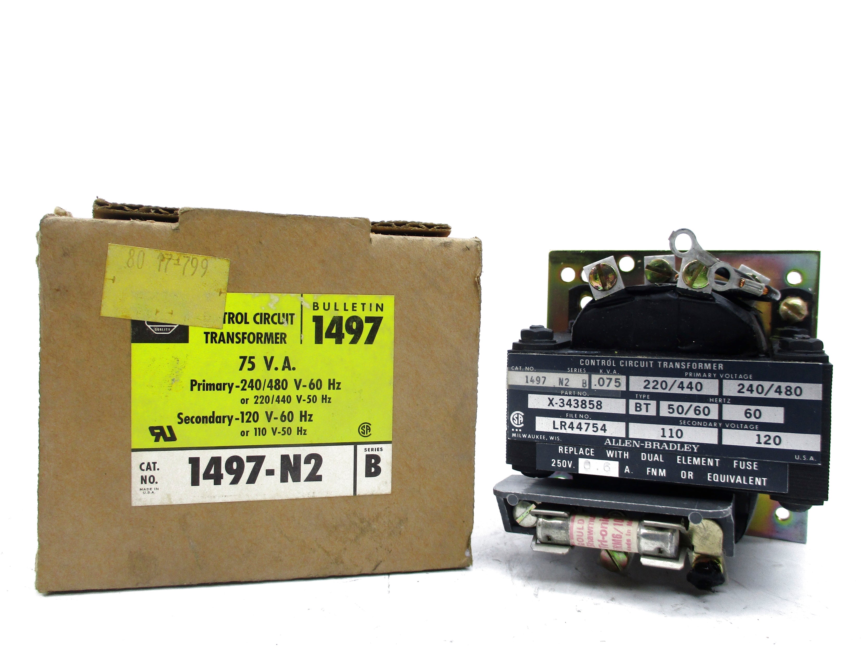 ALLEN BRADLEY 1497-N2 SER. B 240/480V (BR/YL) NSMP