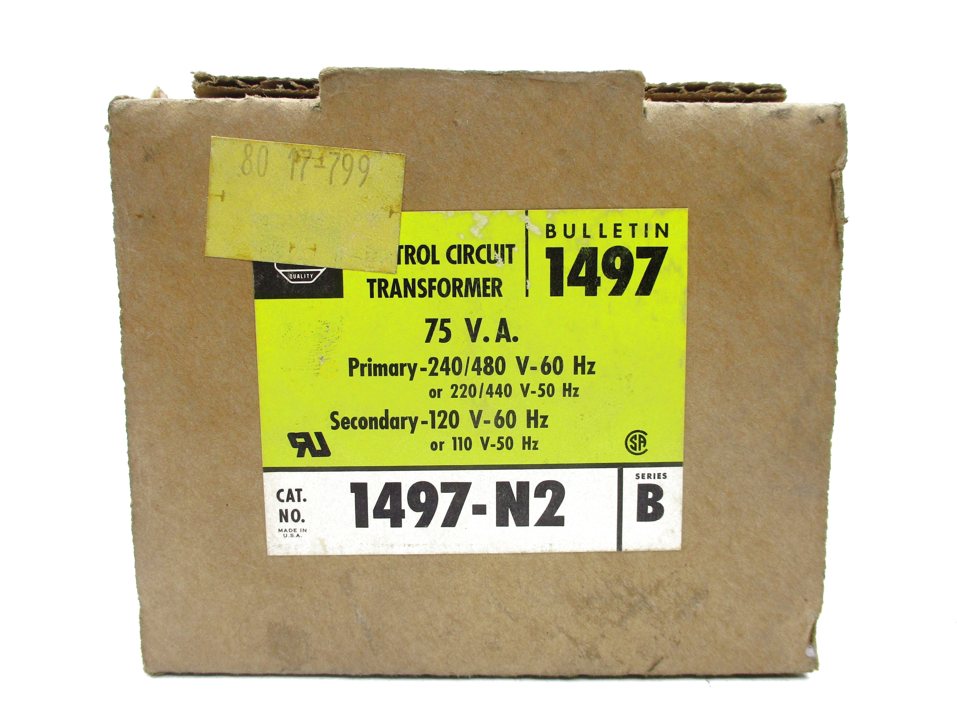 ALLEN BRADLEY 1497-N2 SER. B 240/480V (BR/YL) NSMP