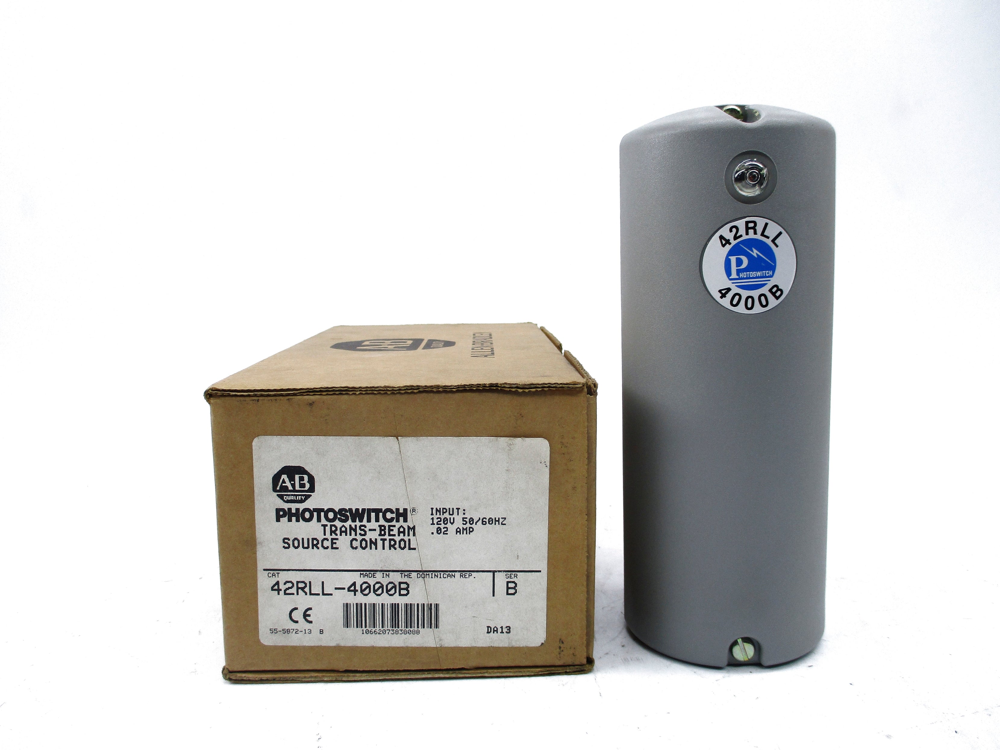 ALLEN BRADLEY 42RLL-4000B SER. B 120V .02A (BR/WH) NSMP