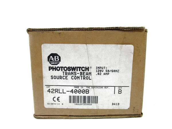 ALLEN BRADLEY 42RLL-4000B SER. B 120V .02A (BR/WH) NSMP