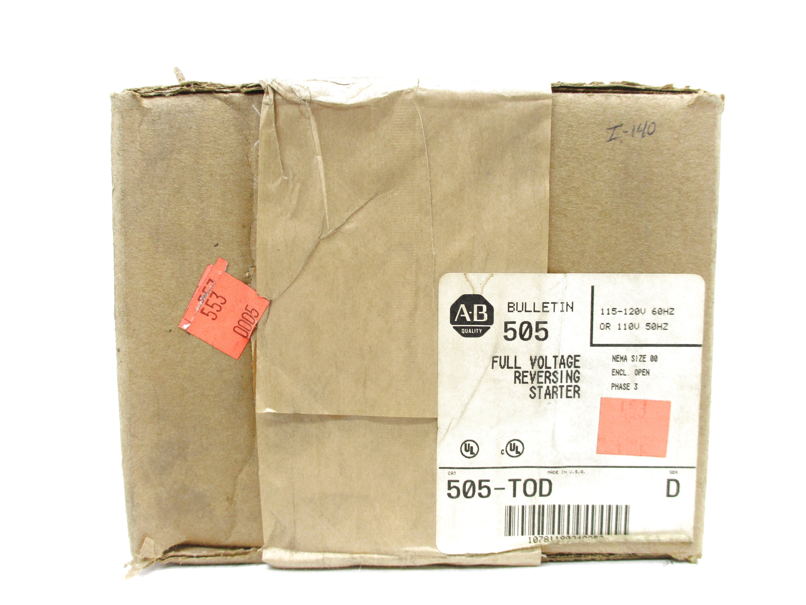 INDUSTRIAL SPARE PART 505-TOD SER. D 110/115-120V (BR/WH) NSFS