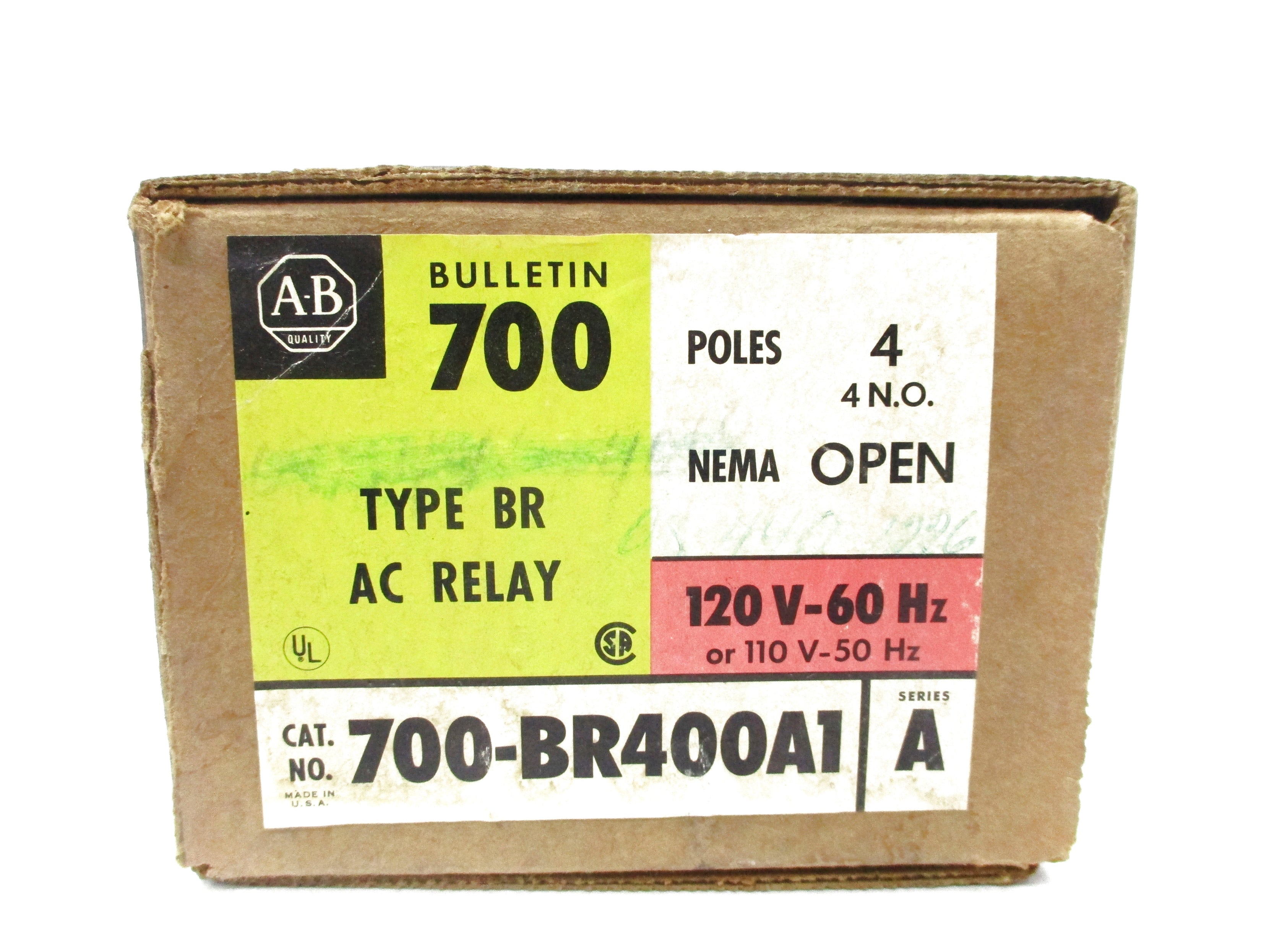 INDUSTRIAL SPARE PART 700-BR400A1 SER. A 110/120V (BR/YL) NSMP