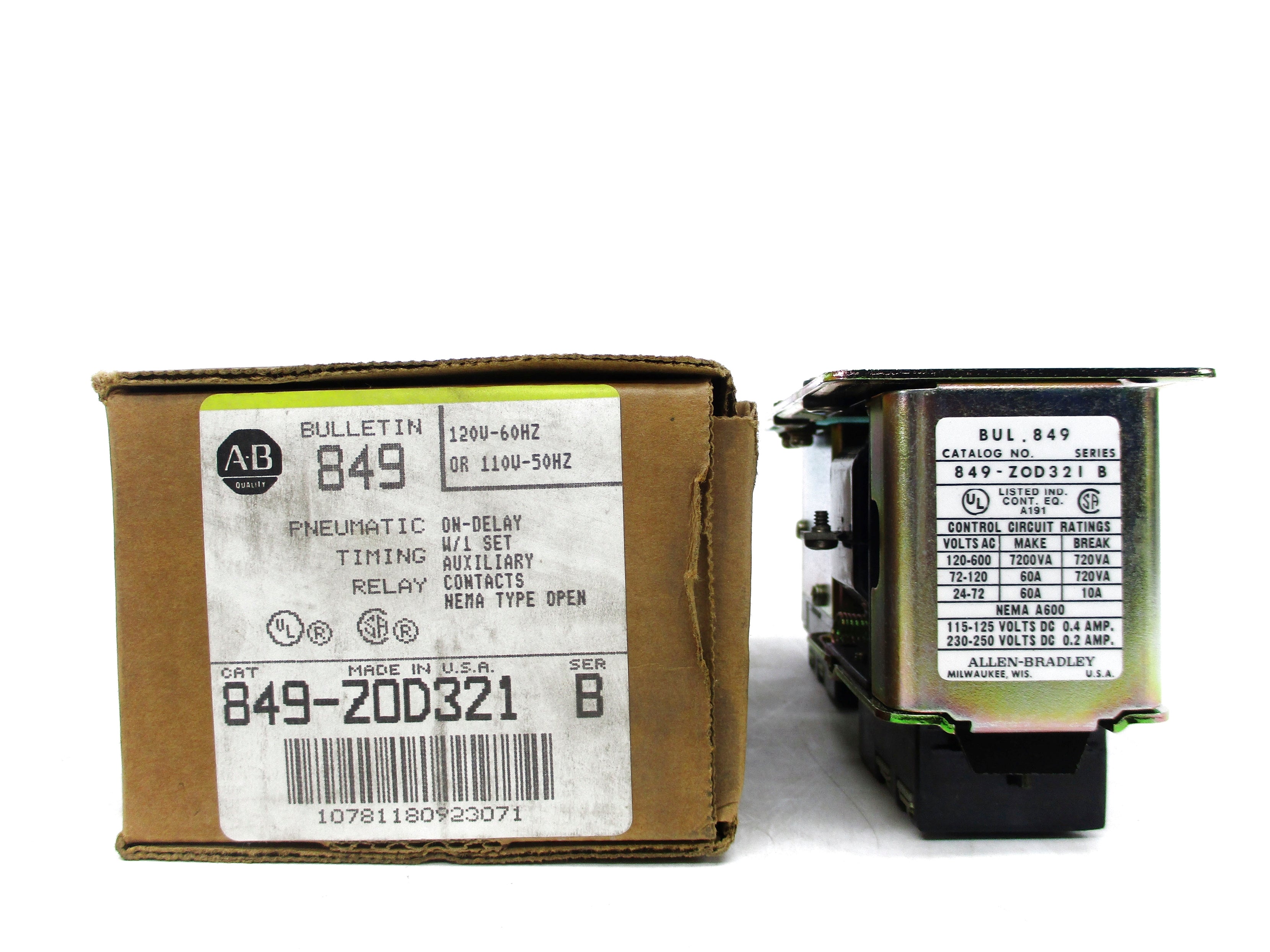 INDUSTRIAL SPARE PART 849-ZOD321 SER. B 110/120V (BR/YL) NSMP