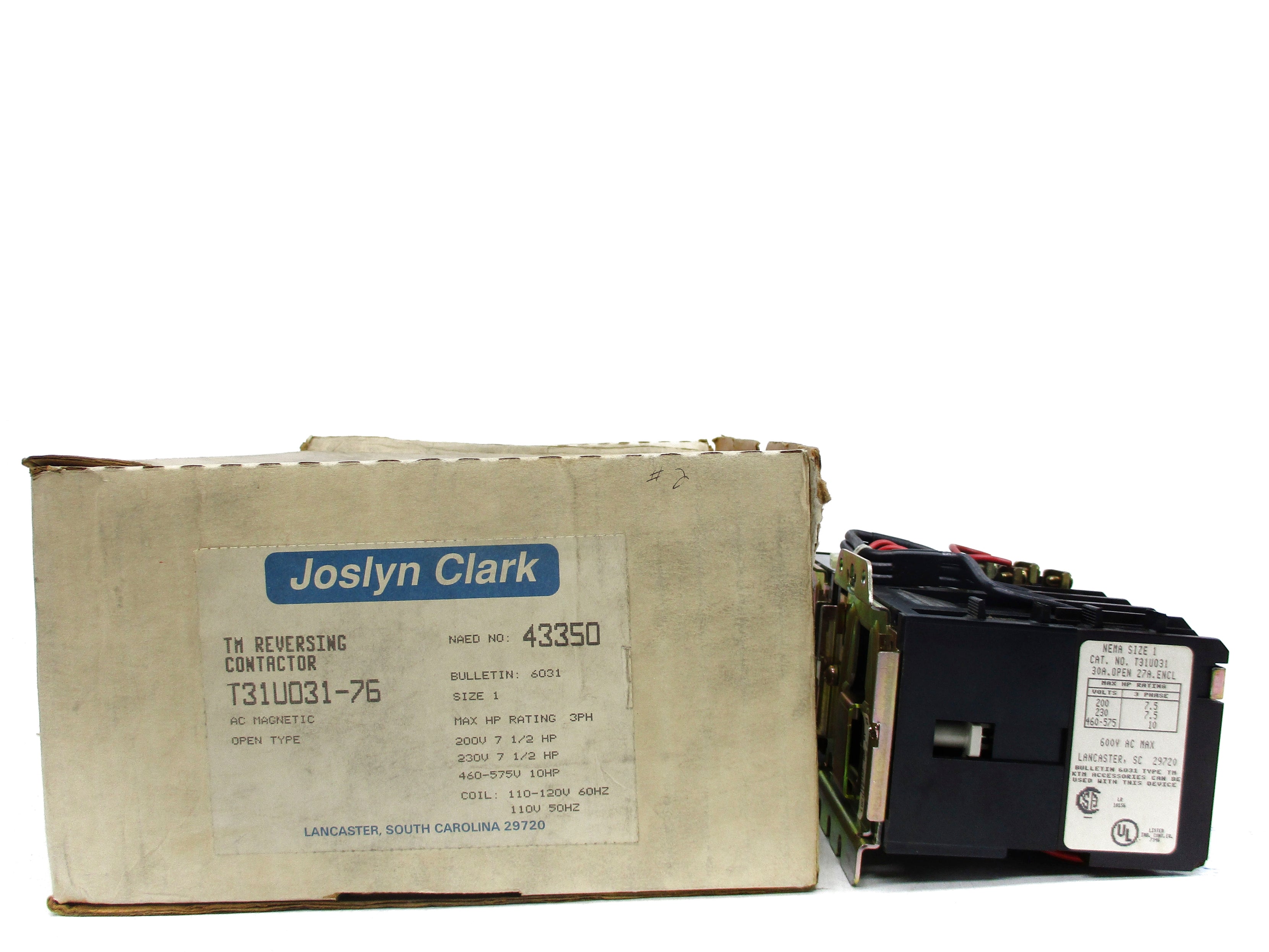 JOSLYN CLARK T31U031-76 120V NSMP