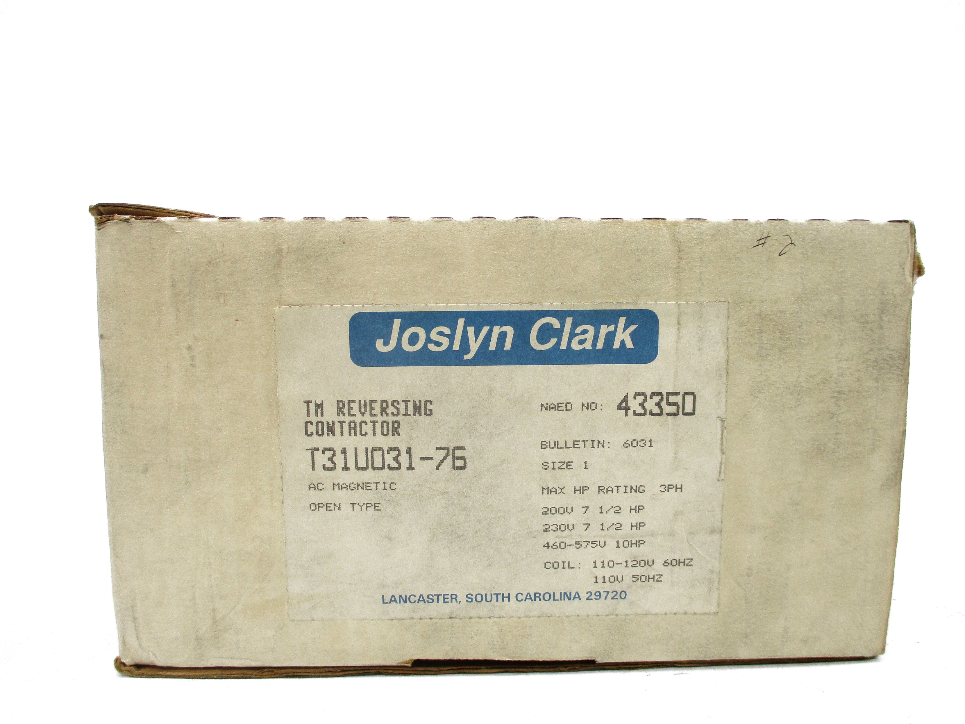 JOSLYN CLARK T31U031-76 120V NSMP