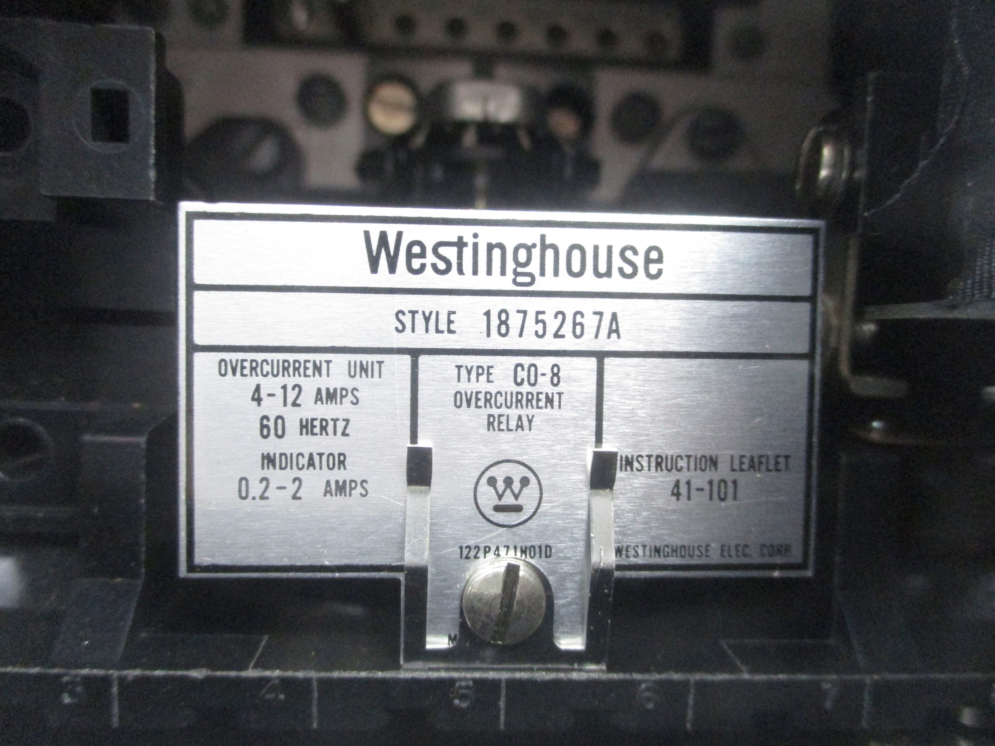 WESTINGHOUSE 1875267A 4-12A NSNP