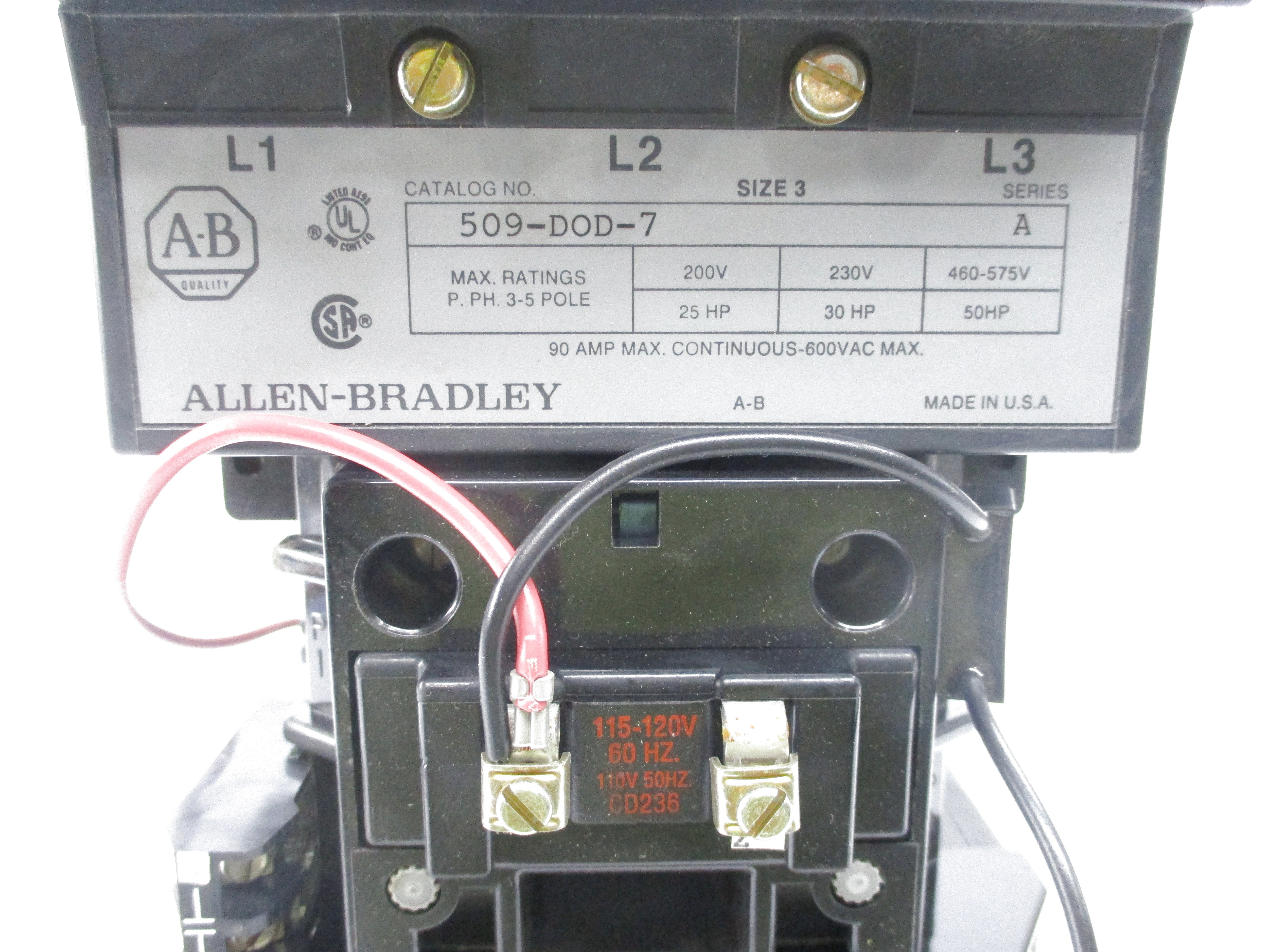 ALLEN BRADLEY 509-DOD-7 SER. A NSNP