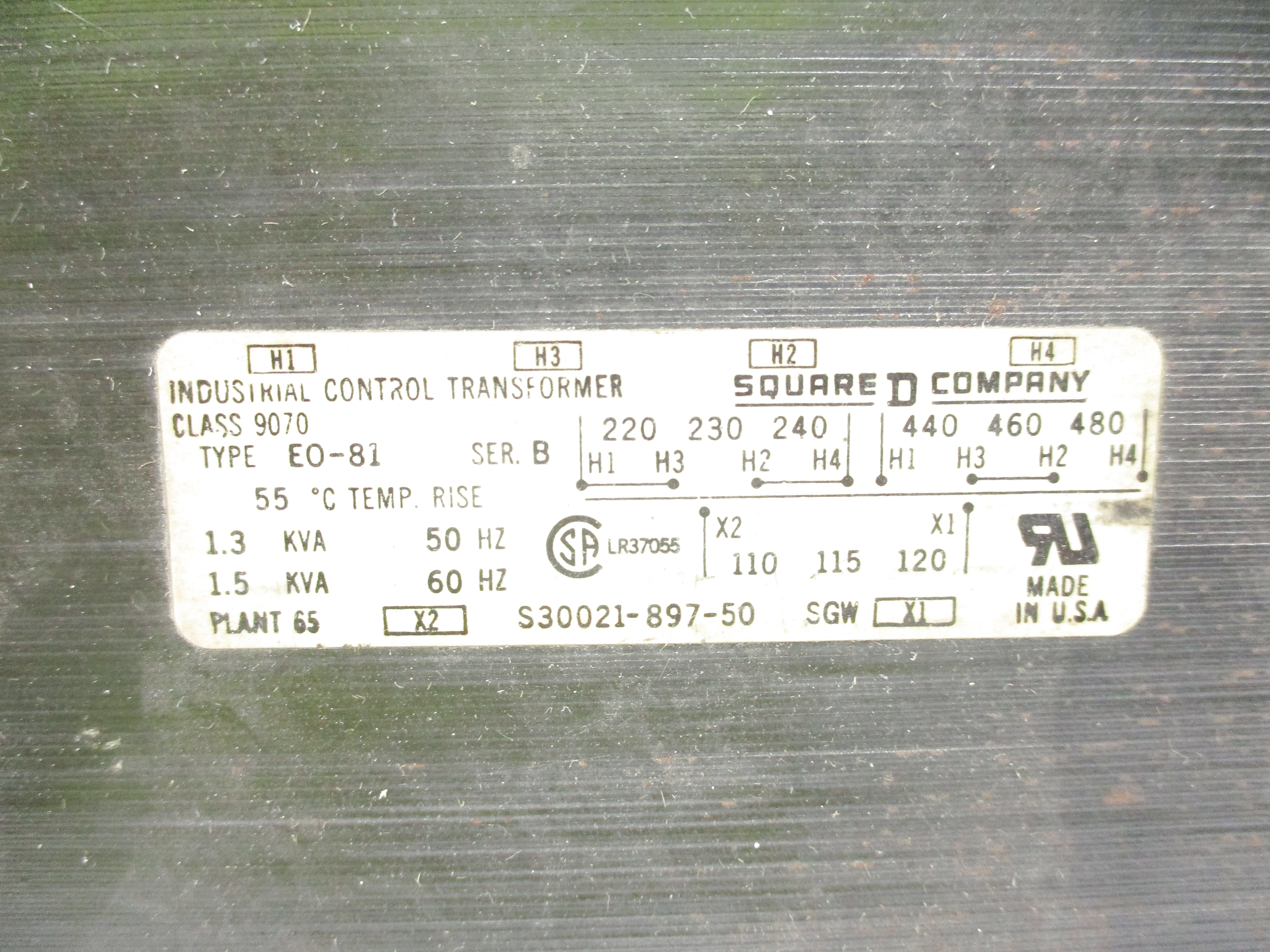 SQUARE D 9070EO81 SER. B NSNP