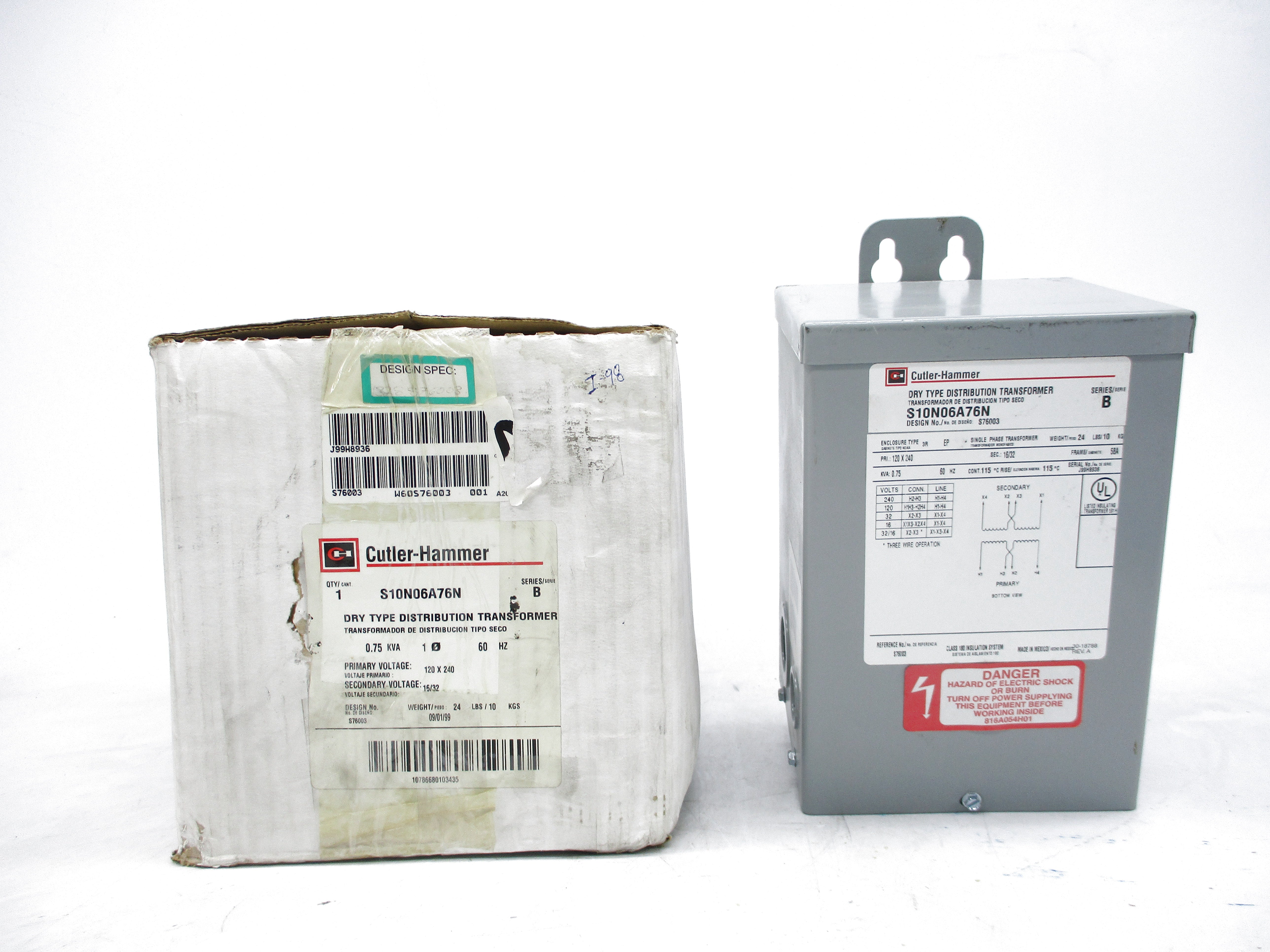 CUTLER HAMMER S10N06A76N SER. B NSMP