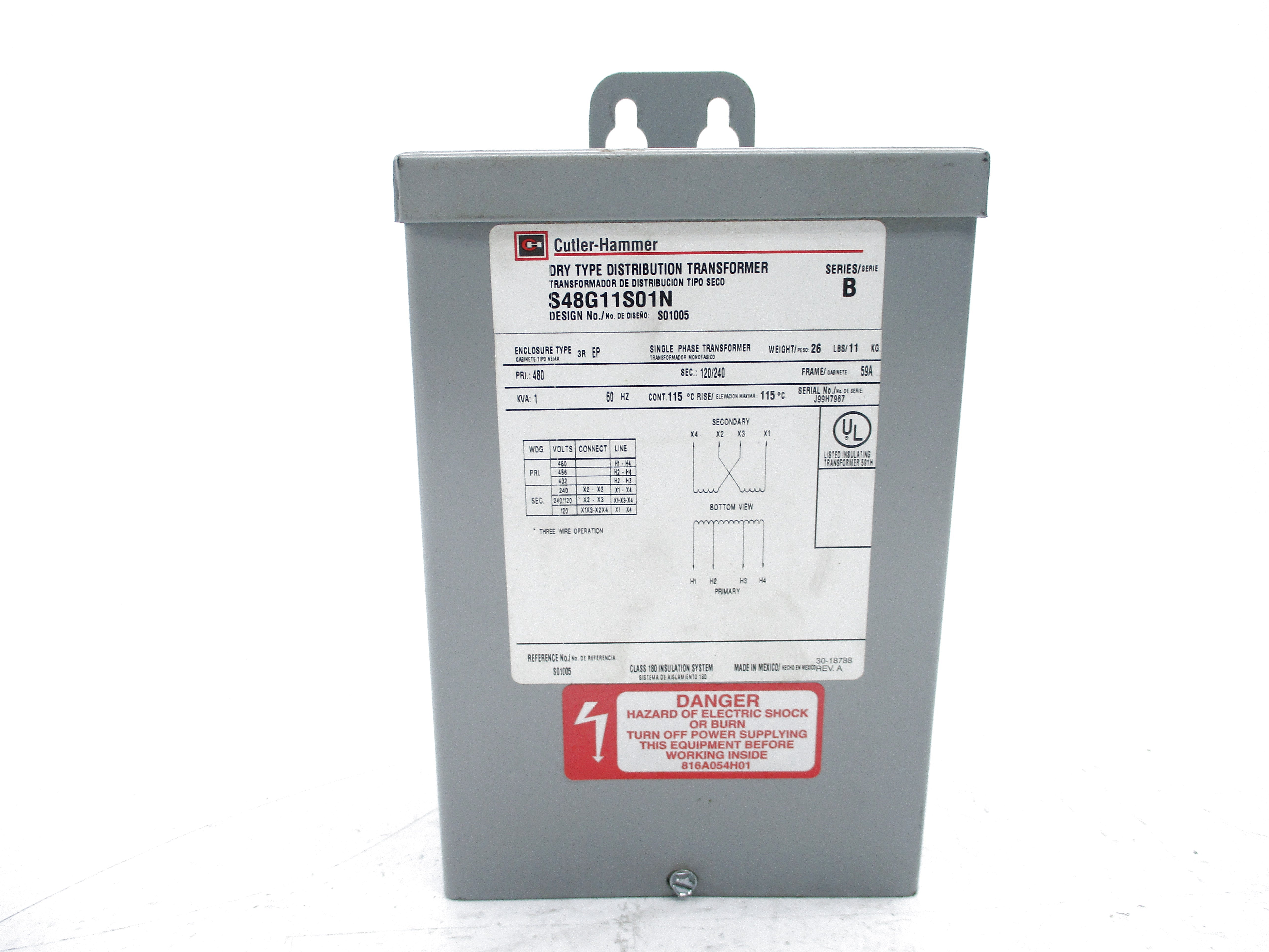 CUTLER HAMMER S48G11S01N SER. B UNMP