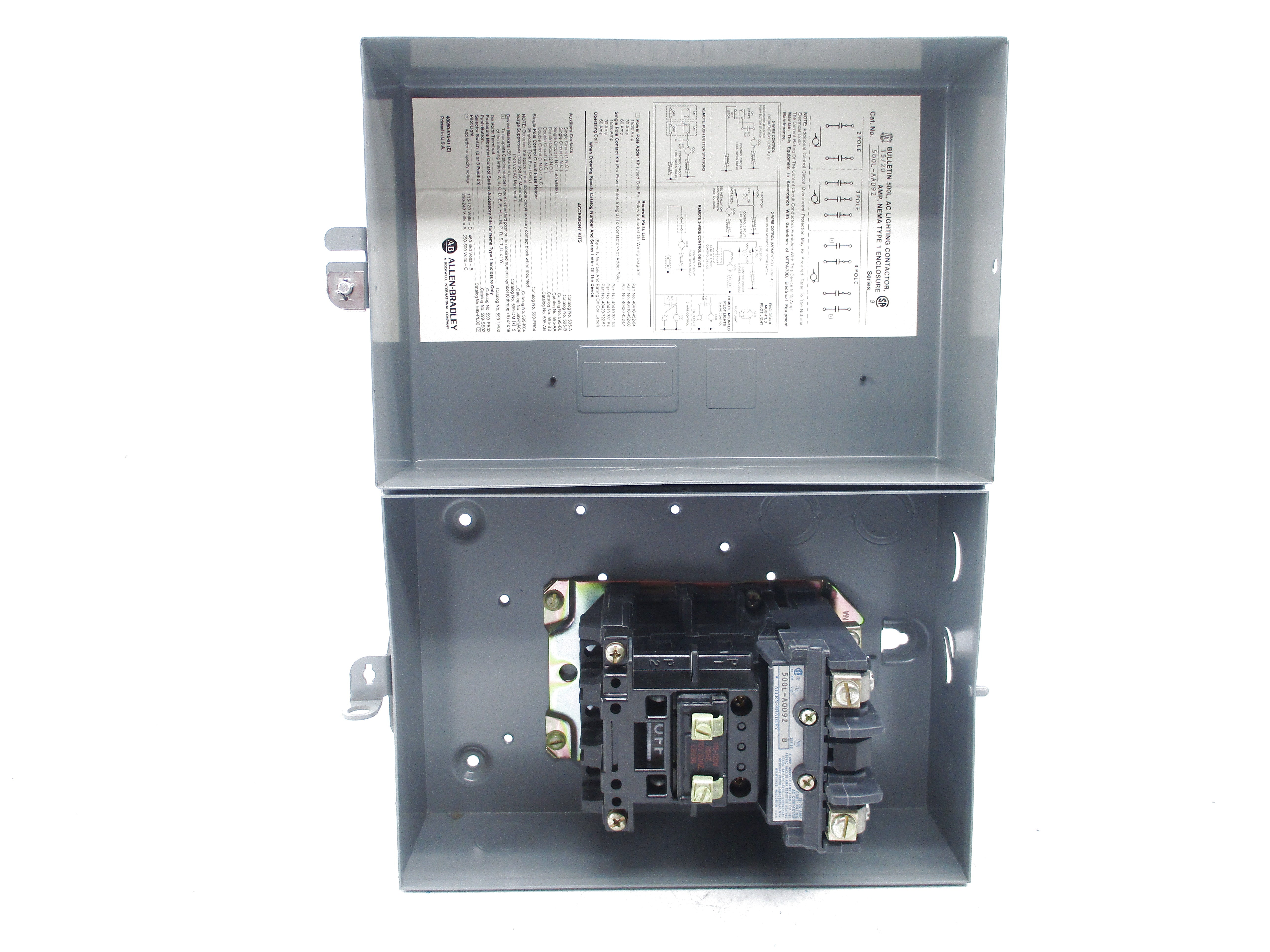 INDUSTRIAL SPARE PART 500L-AAD92 SER. B 120V NSNP
