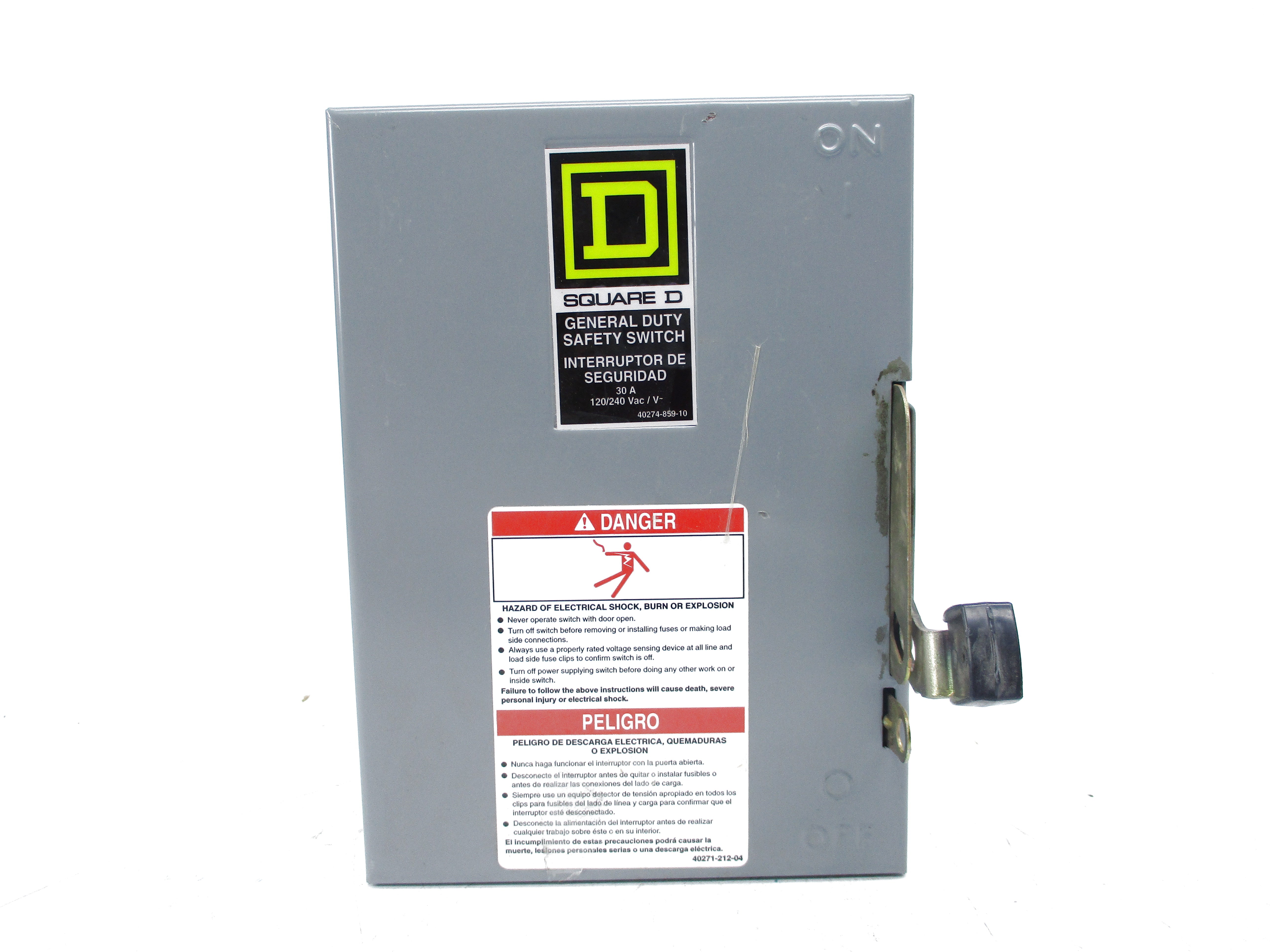 SQUARE D D211N SER. E3 120/240VAC 30A NSNP