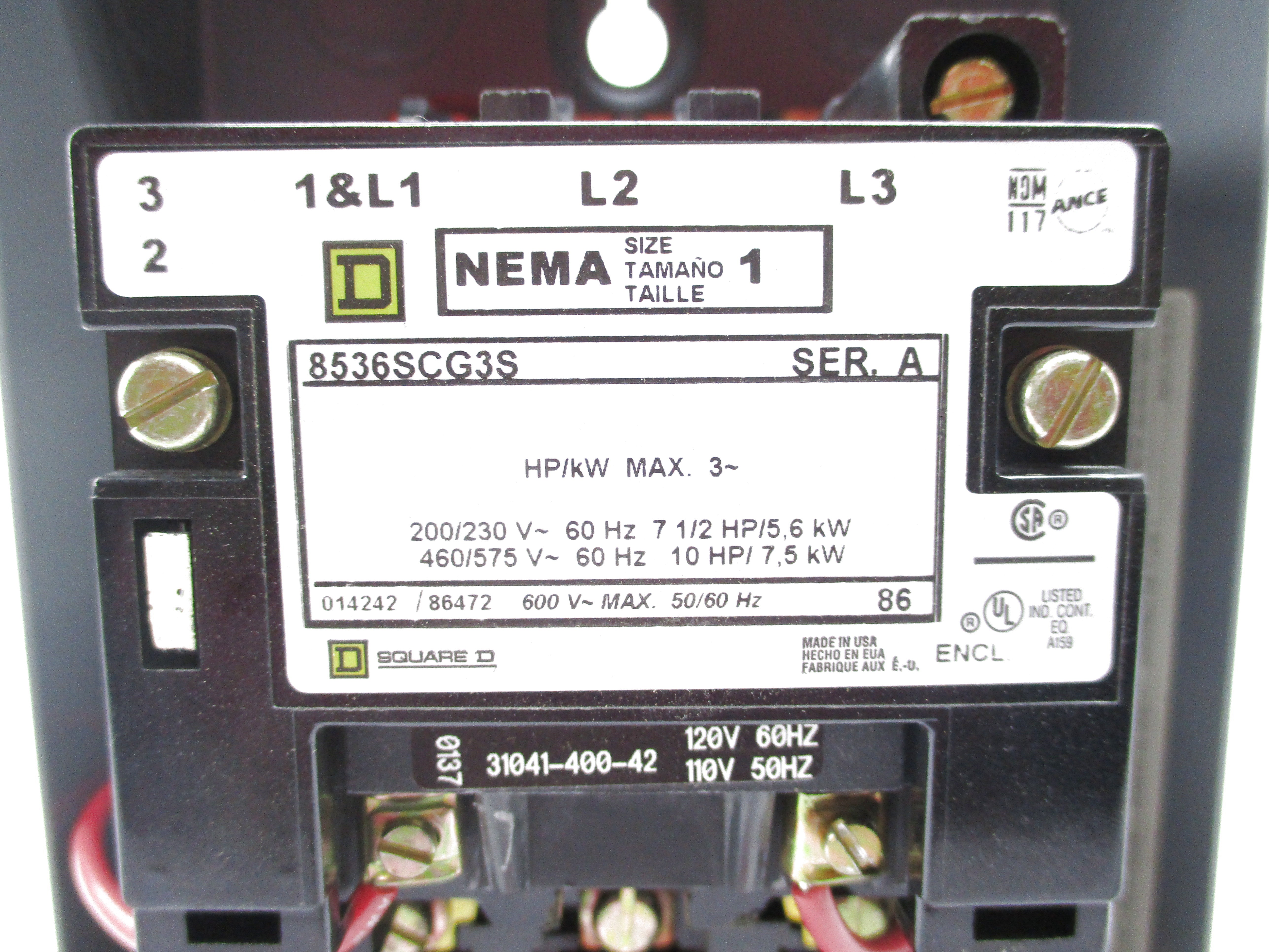 SQUARE D 8536SCG3S SER. A NSNP