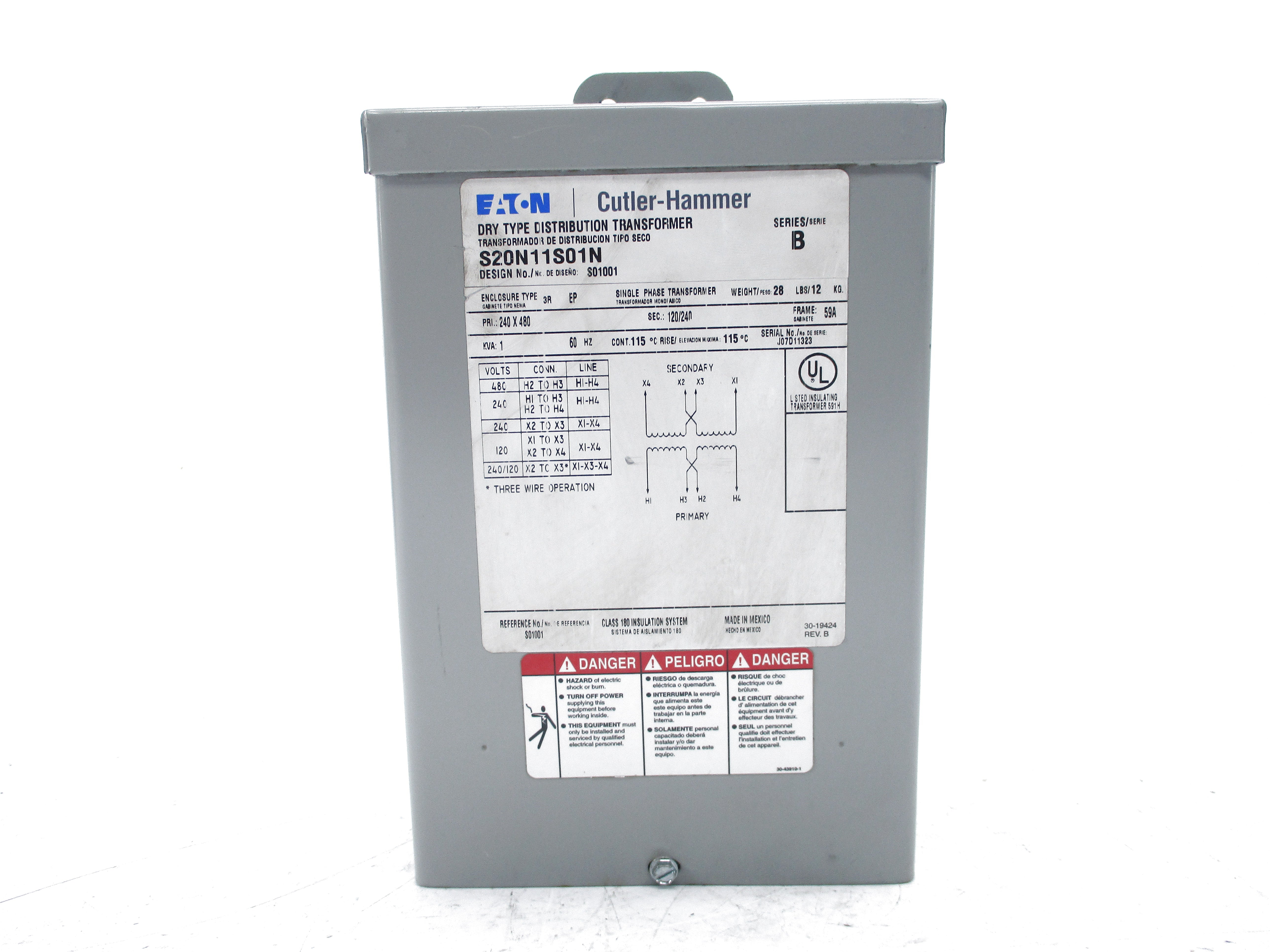 EATON S20N11S01N SER. B 240/480V NSNP