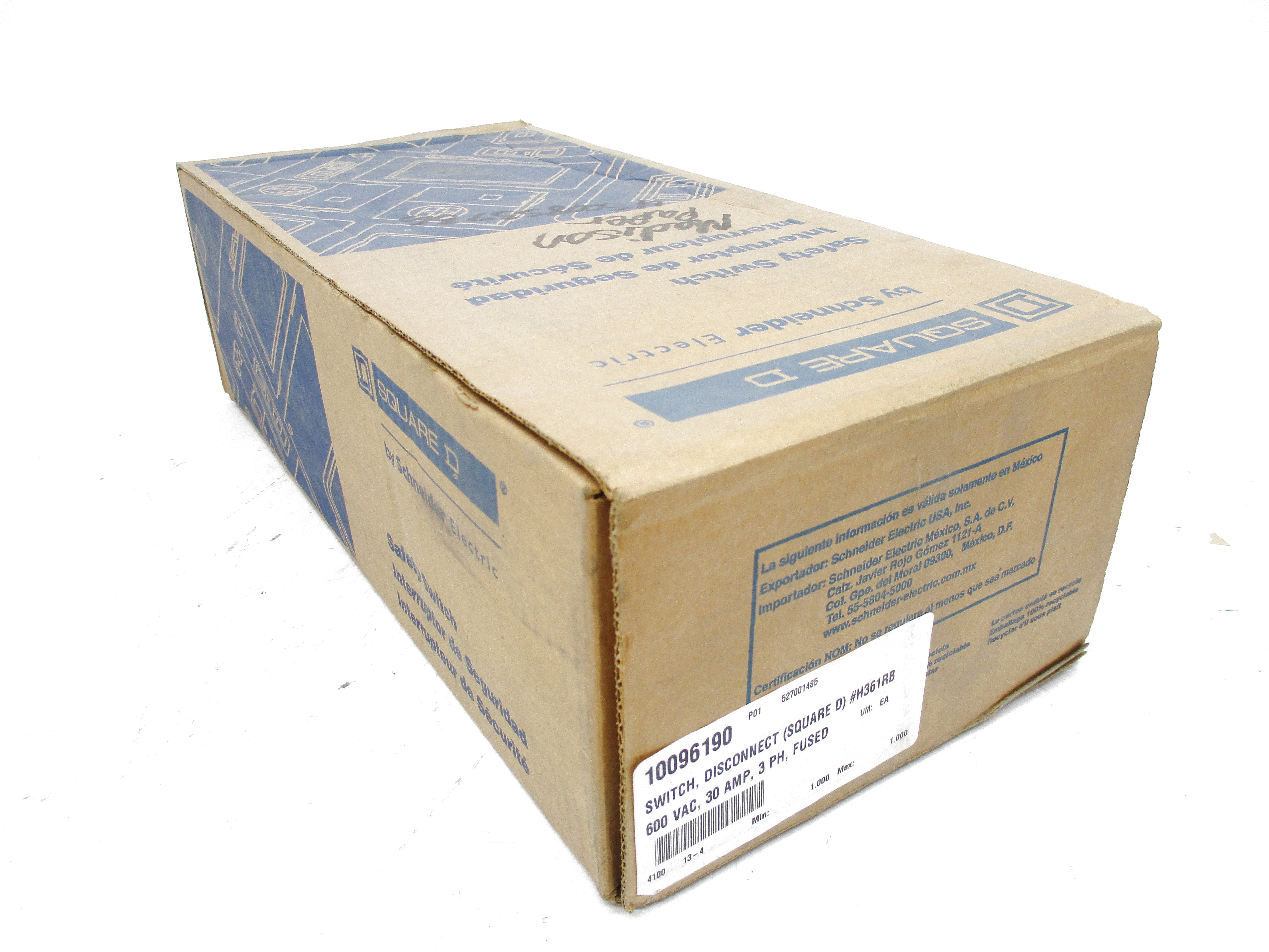 SQUARE D H361RB SER. F05 600V 30A NSFS