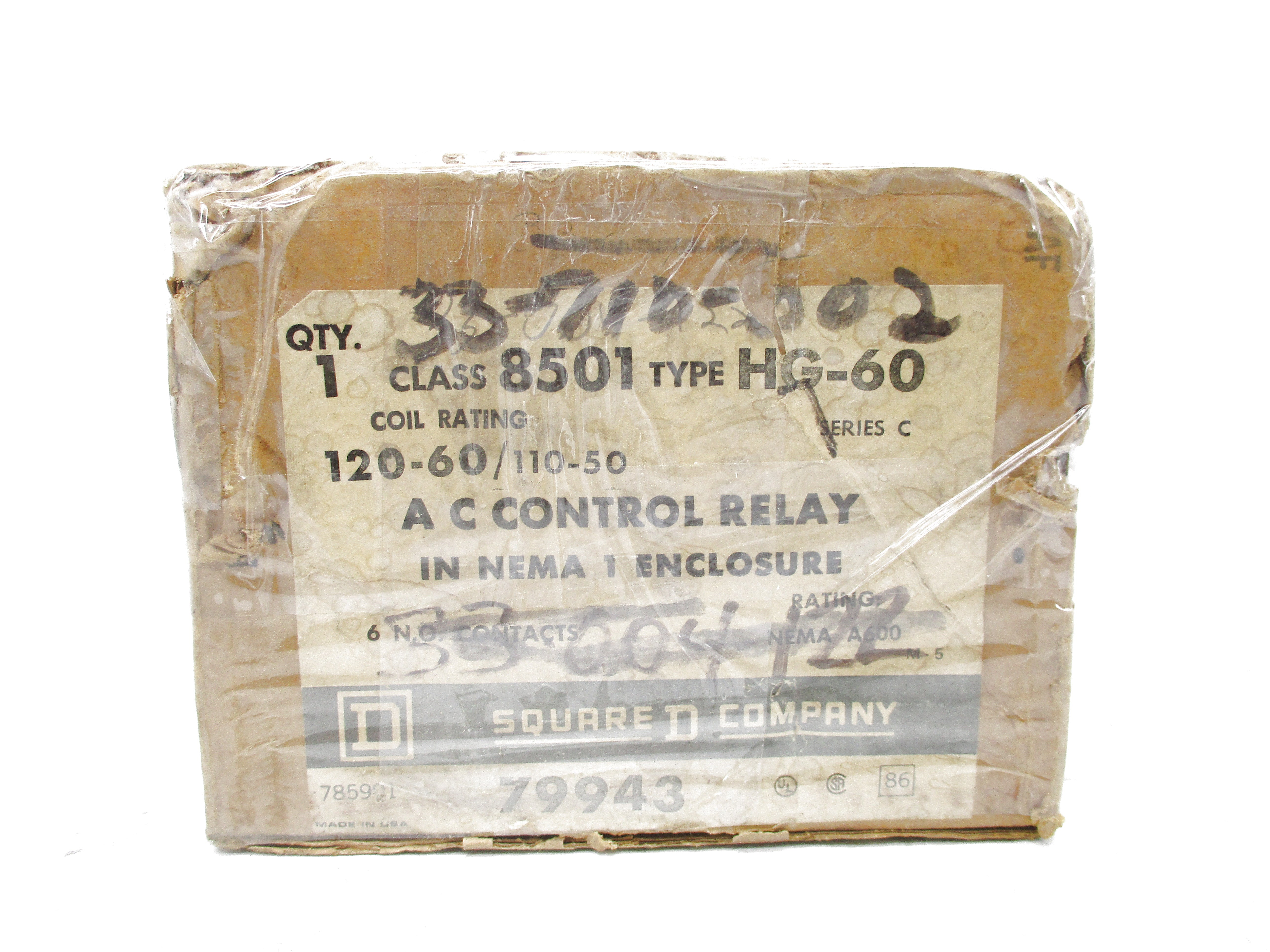 SQUARE D 8501HG60 SER. C 120V NSMP