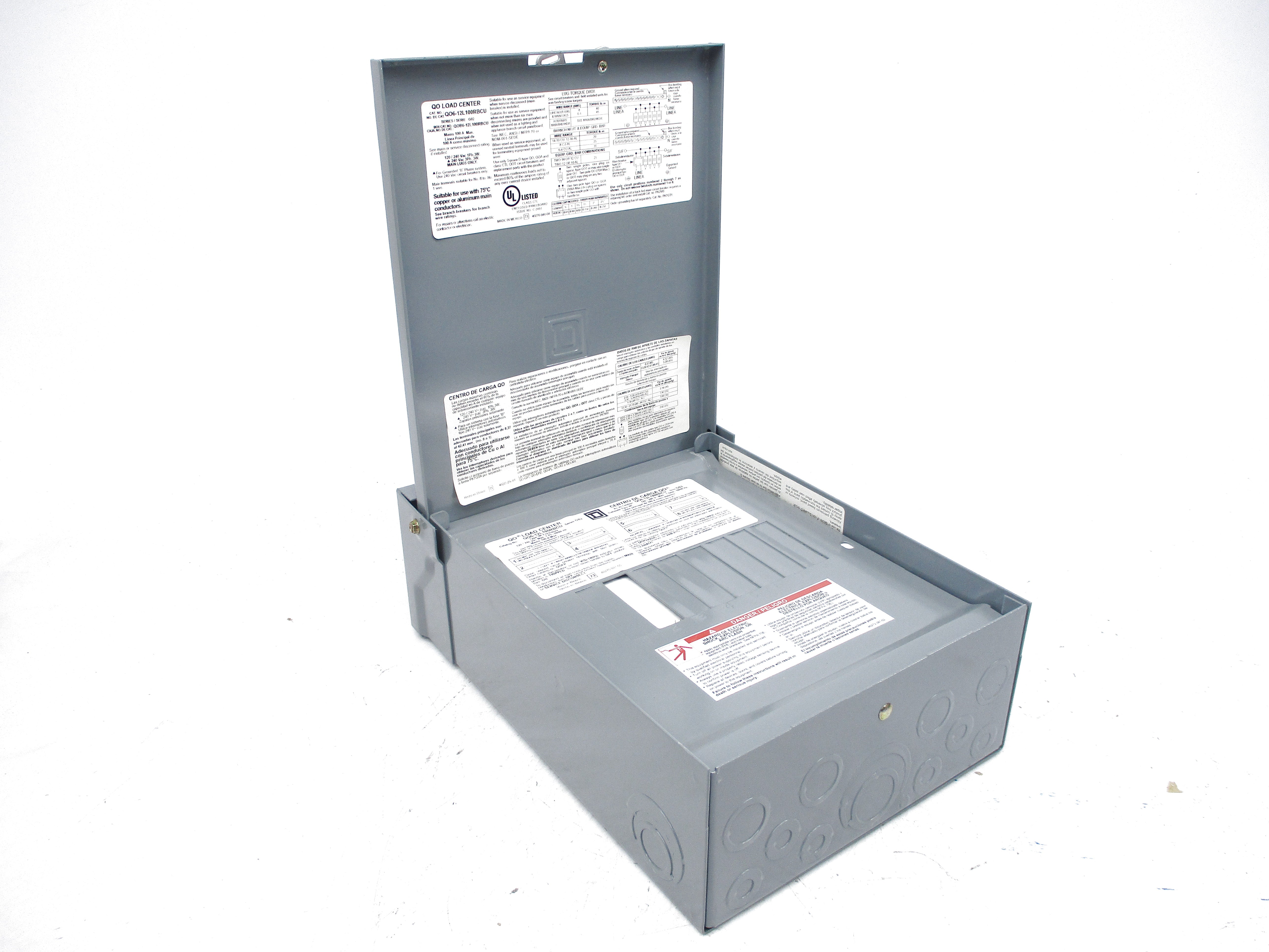 SQUARE D QO612L100RBCU SER. G02 NSMP