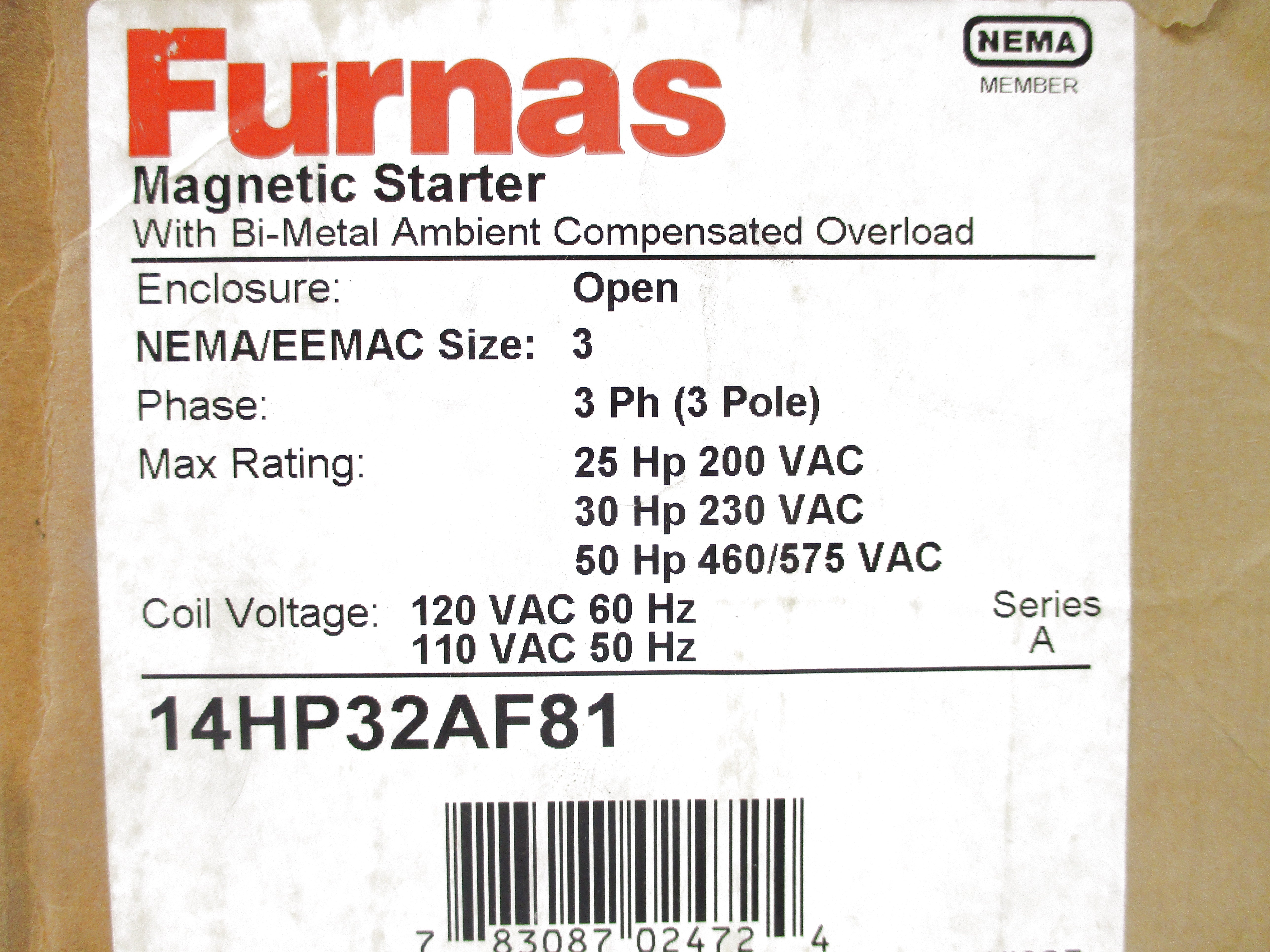 FURNAS 14HP32AF81 SER. A NSFS