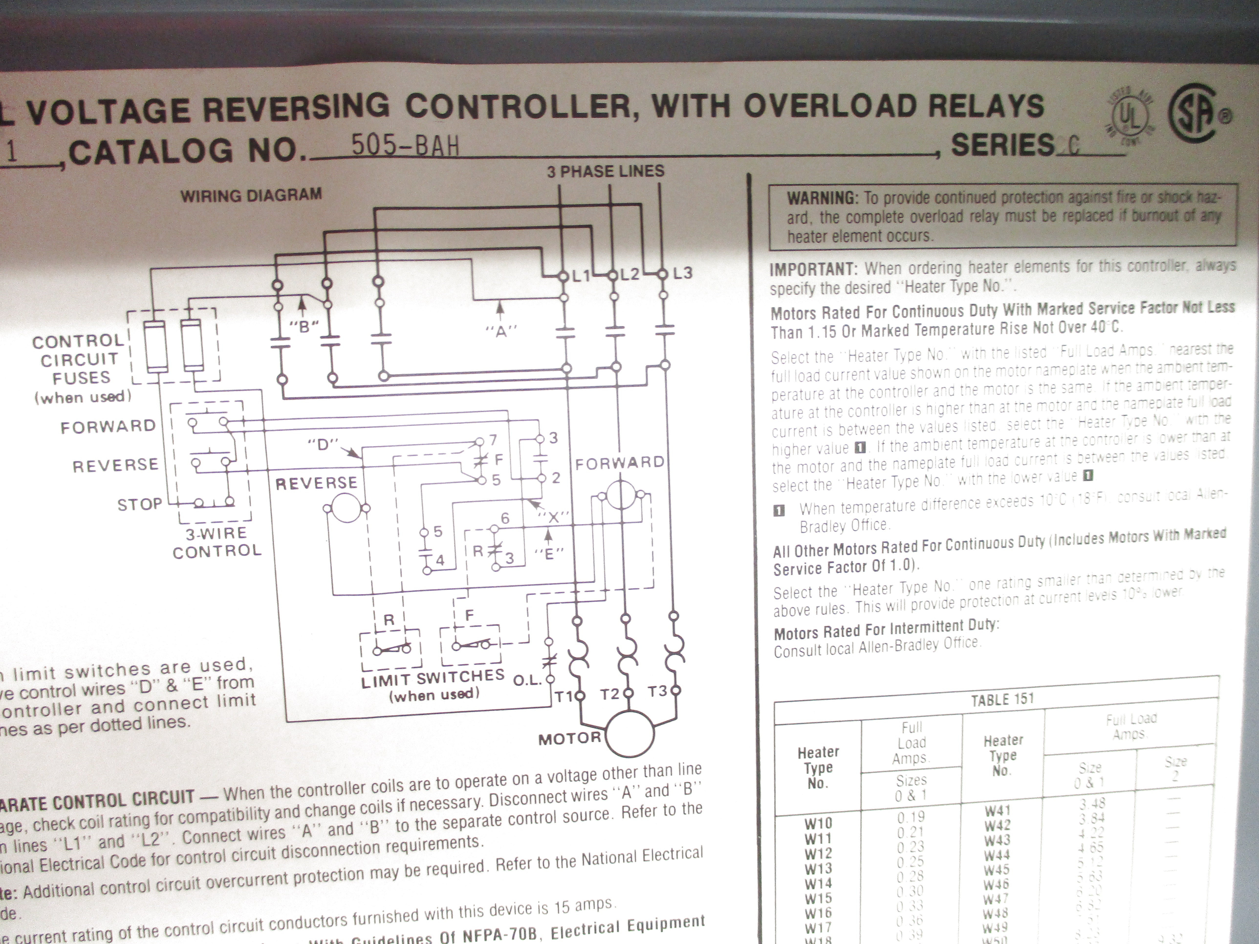 INDUSTRIAL SPARE PART 505-BAH SER. C NSNP