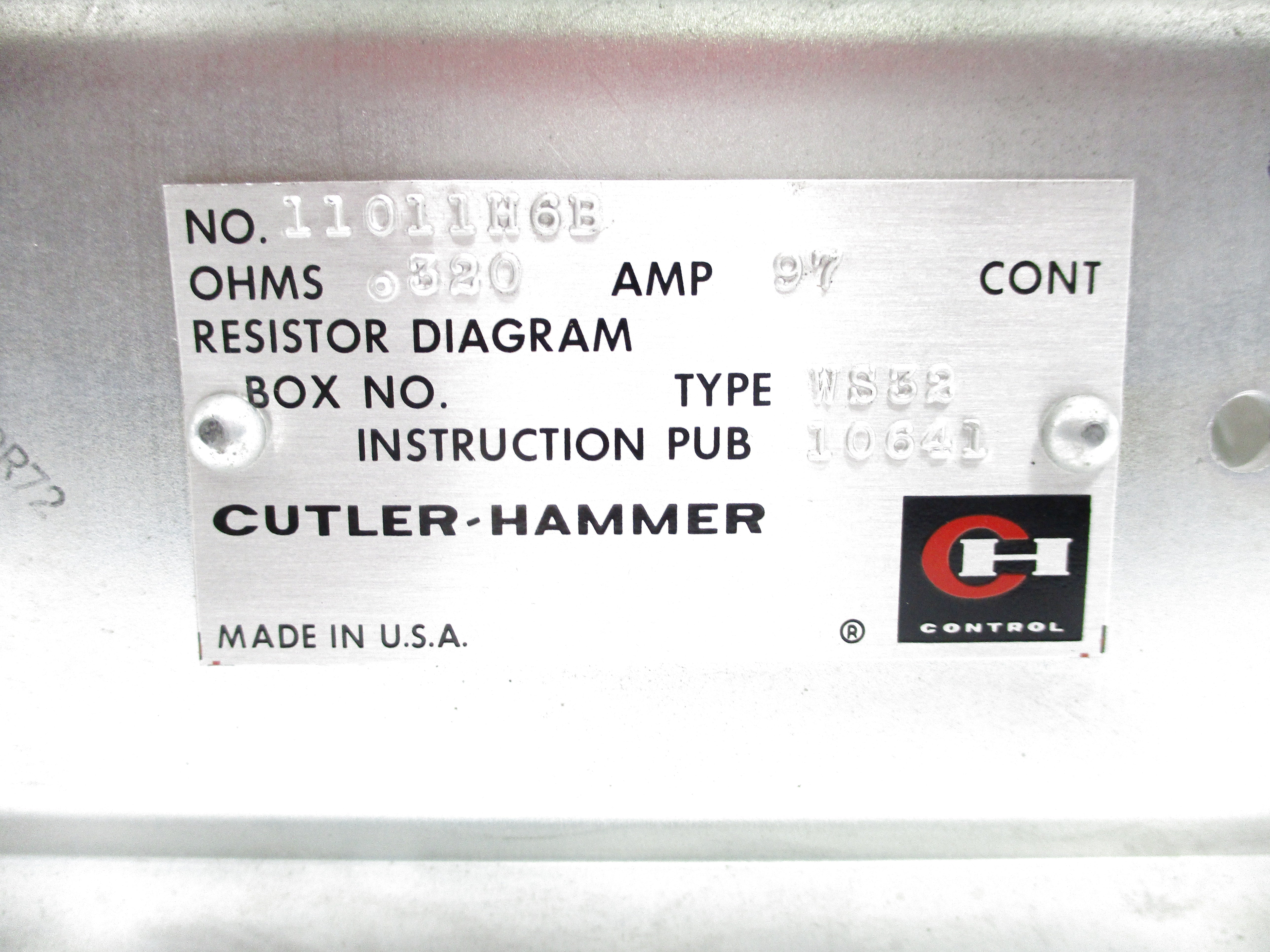 CUTLER HAMMER 11011H6B NSNP