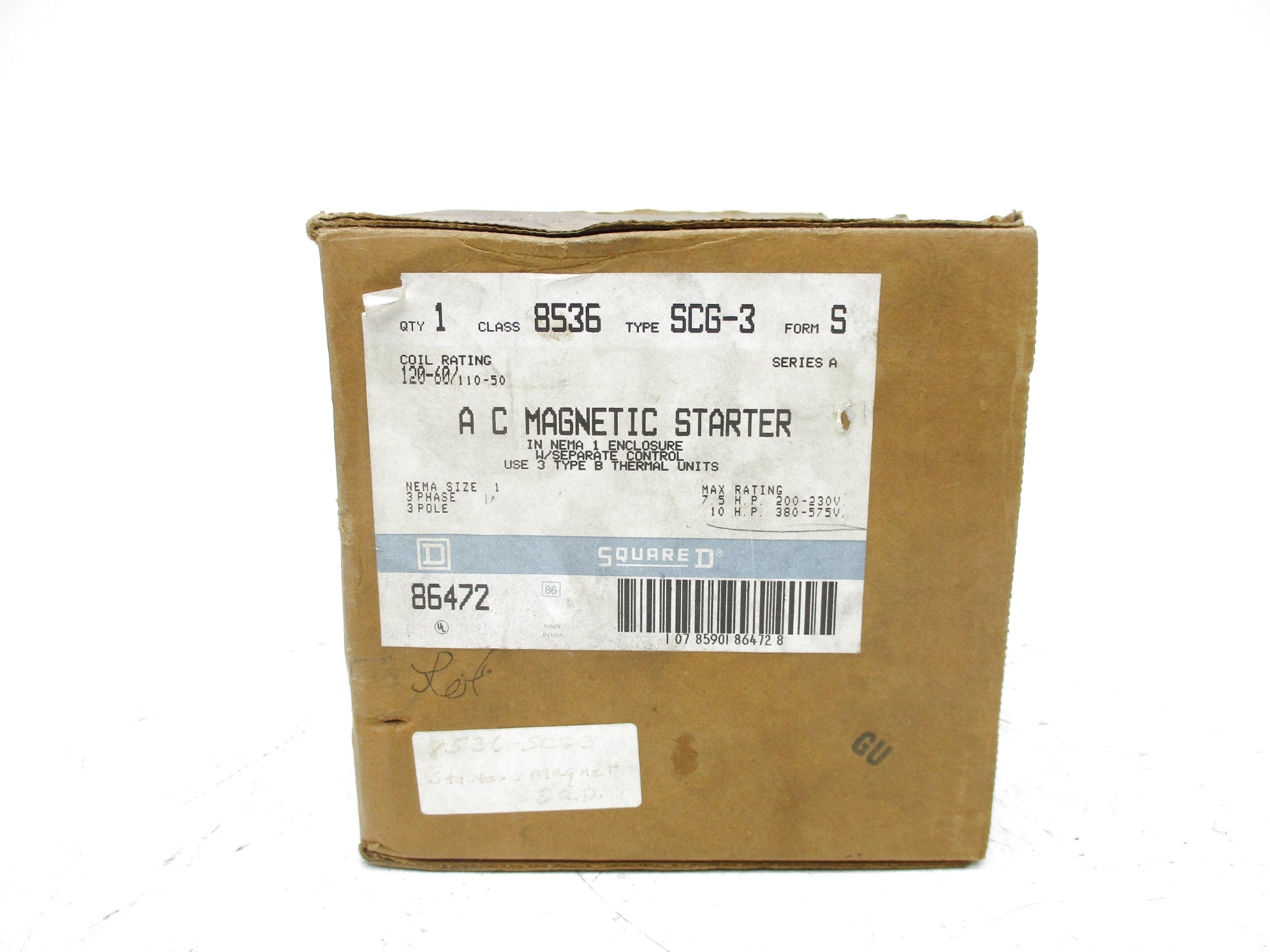 SQUARE D 8536SCG3S SER. A NSMP