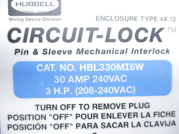 HUBBELL HBL330MI6W UNMP