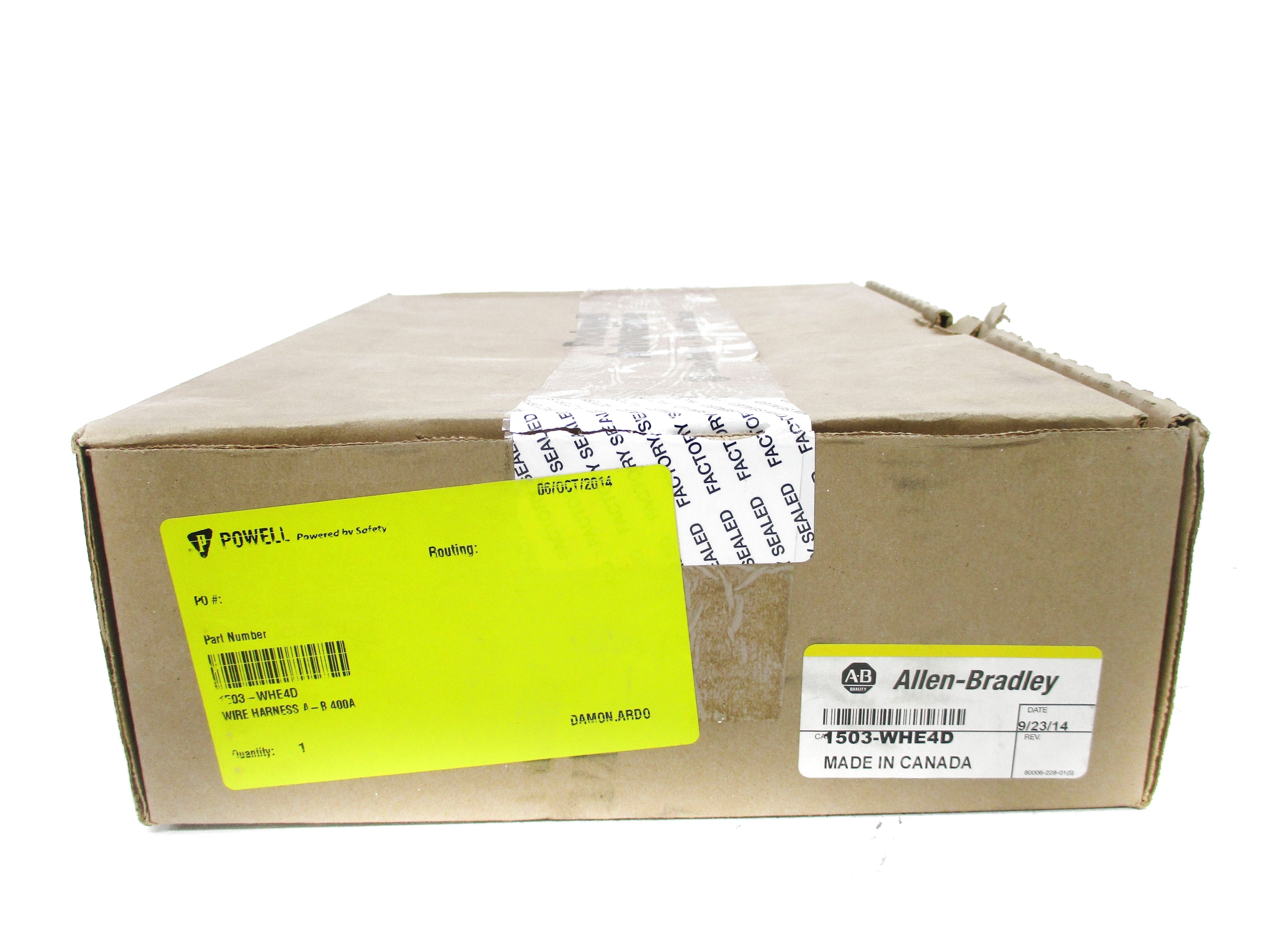ALLEN BRADLEY 1503-WHE4D (BR/YL) NSMP