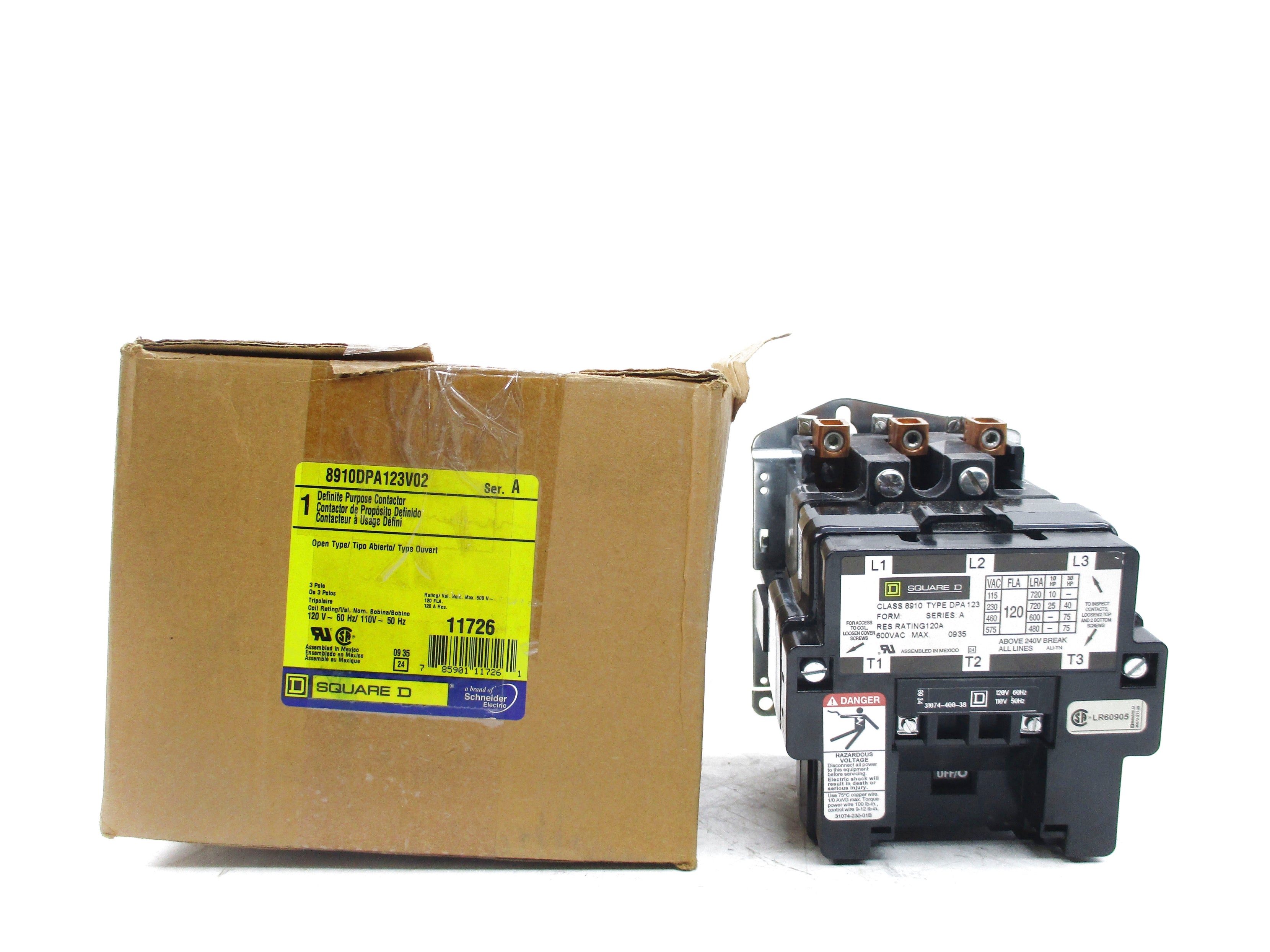 SQUARE D 8910DPA123V02 SER. A 120V NSMP