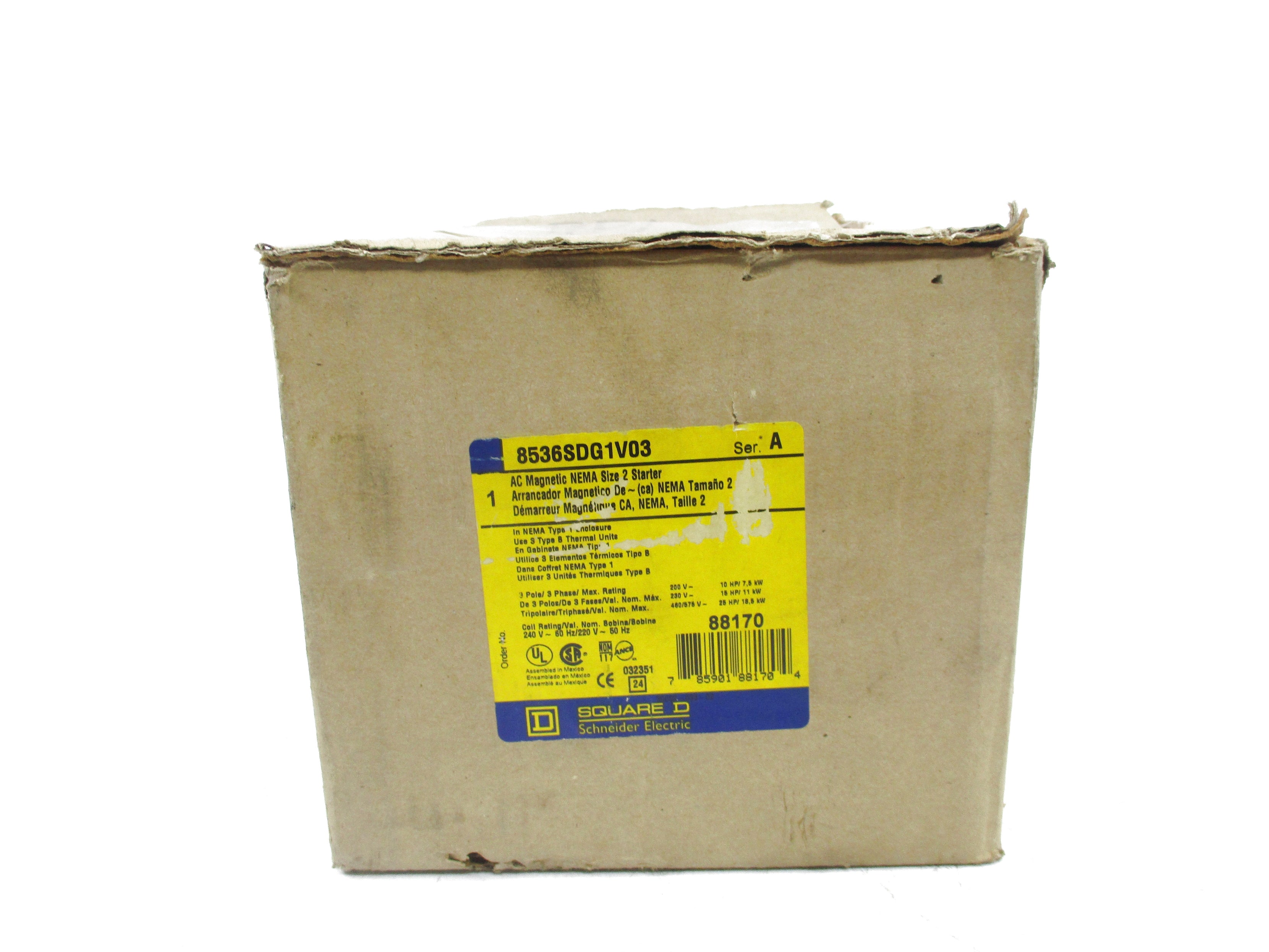SQUARE D 8536SDG1V03 SER. A NSMP