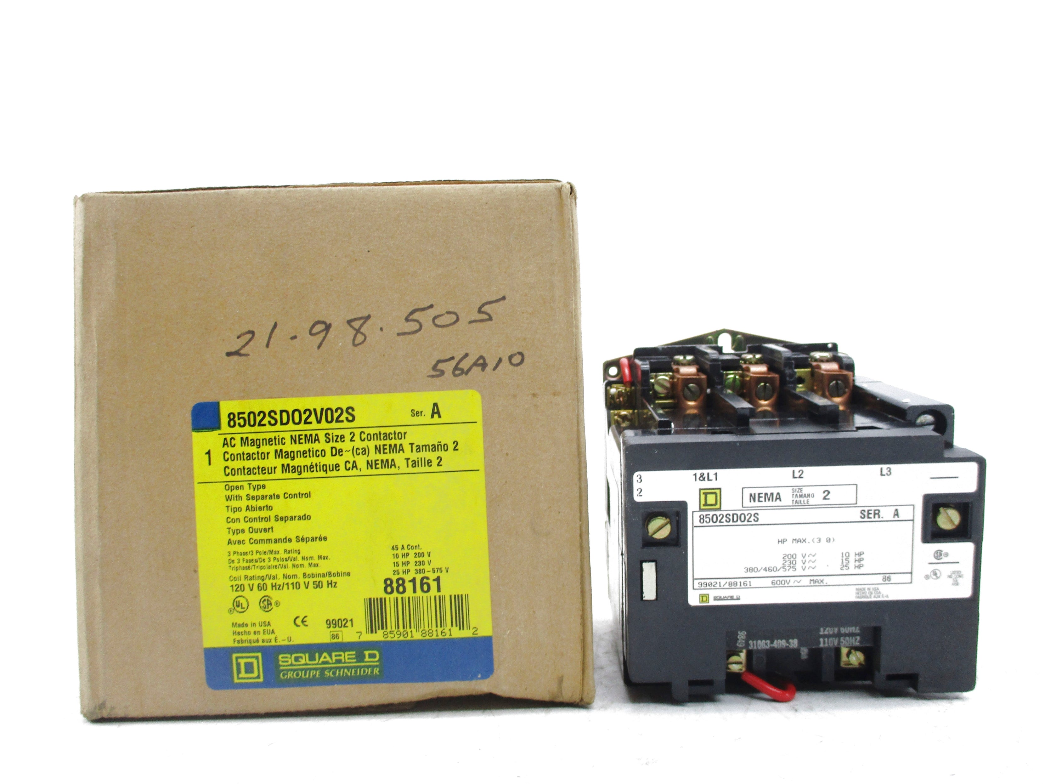SQUARE D 8502SDO2V02S SER. A 120V NSMP